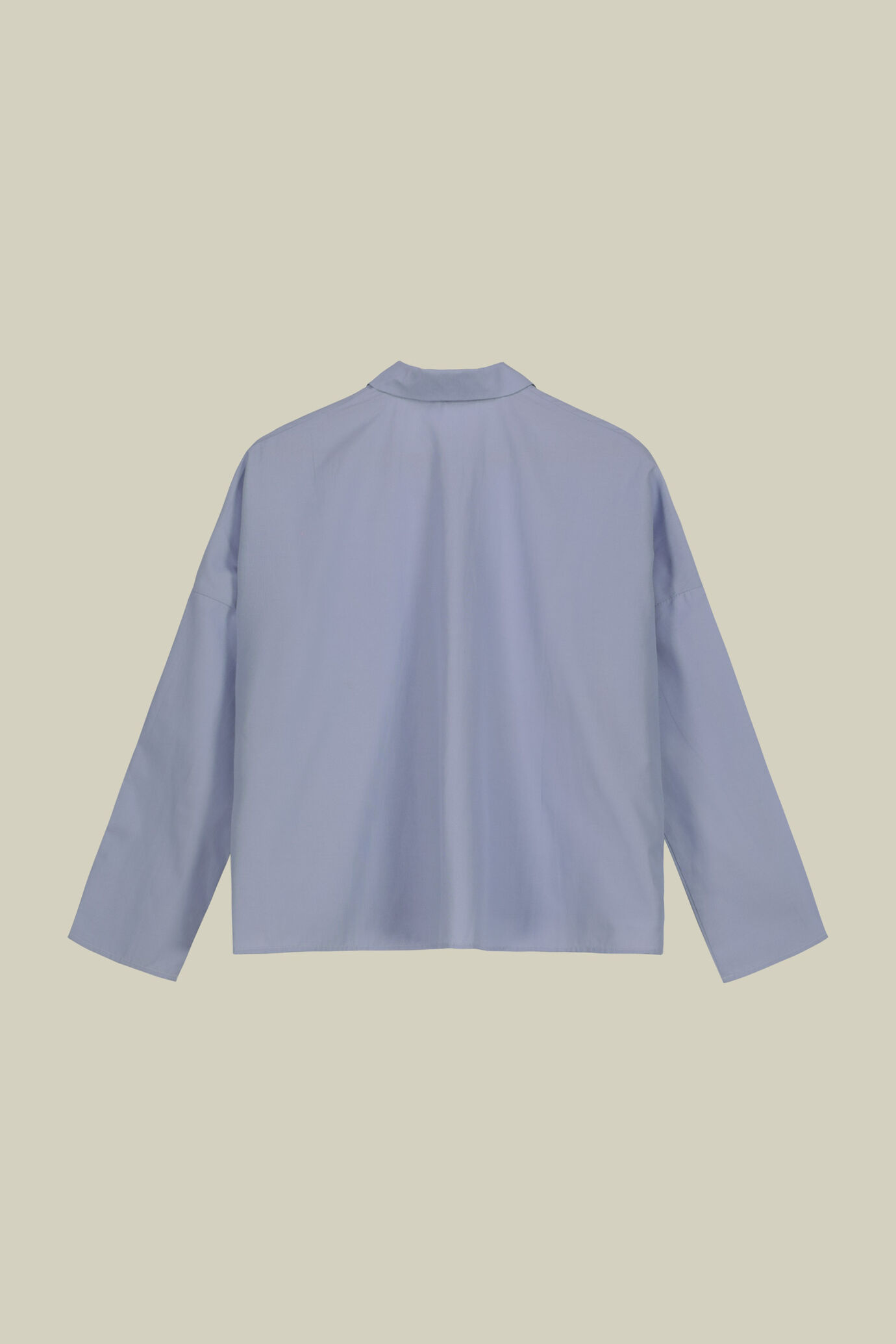 Camicia donna destrutturata con collo francese 100% cotone image number 5