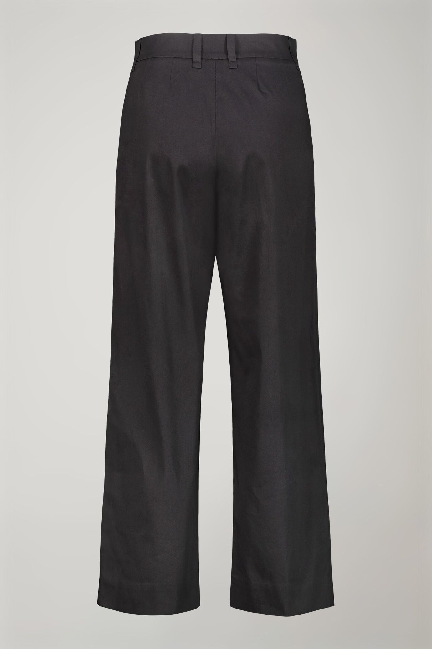Pantalone donna 100% cotone tinta unita regular fit image number 5