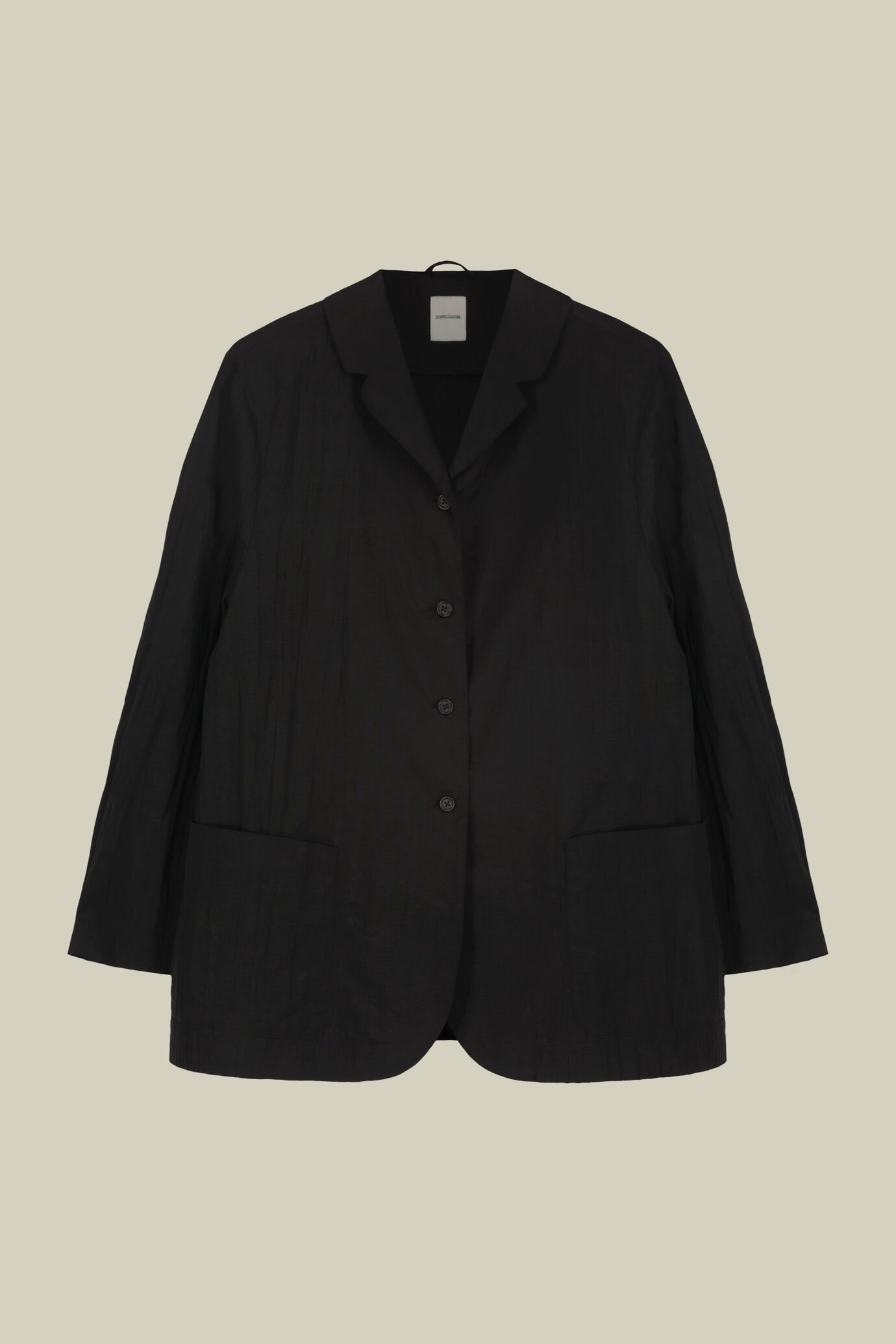 Giacca donna monopetto oversize con effetto stropicciato