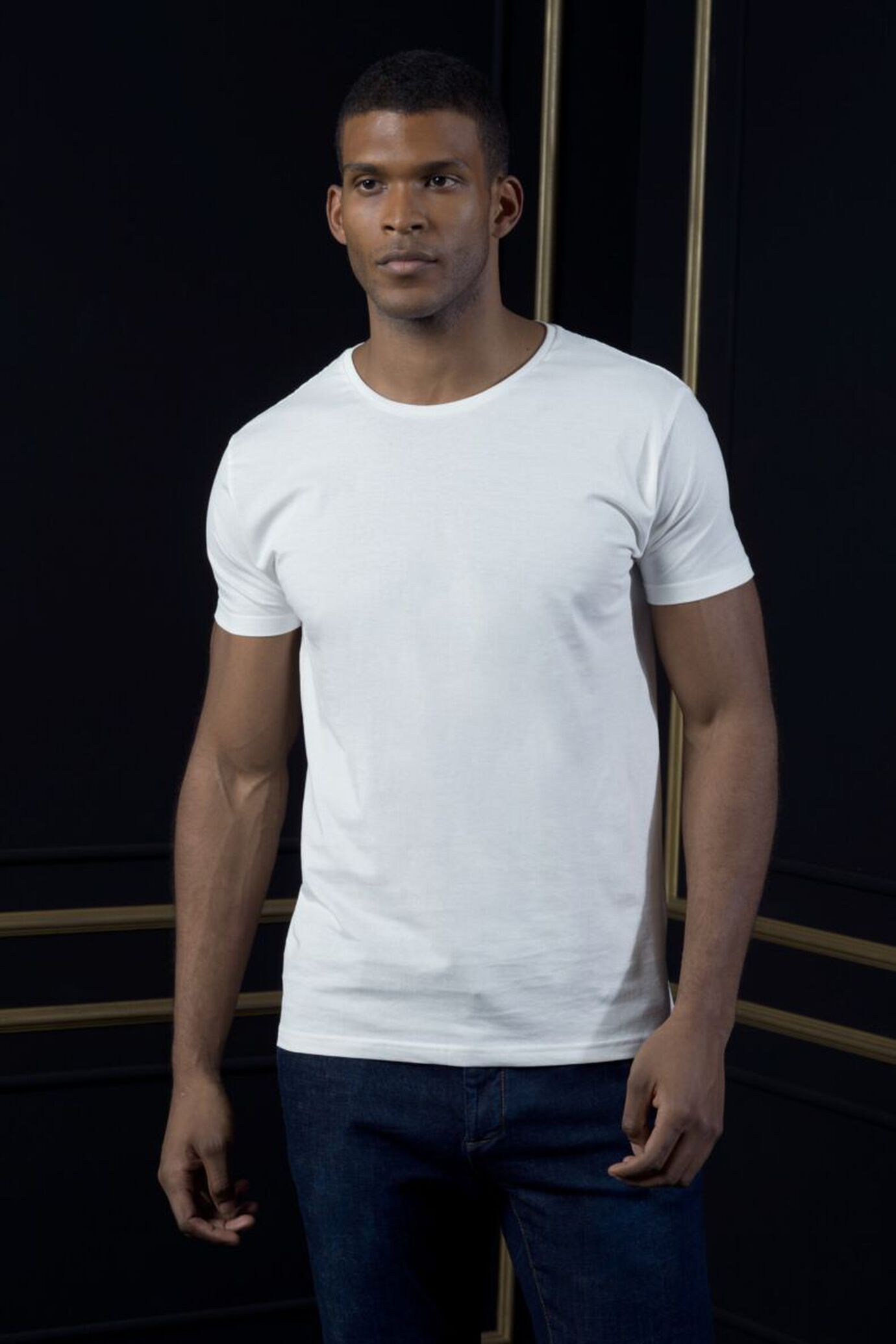 T-shirt maniche corte bianca uomo image number 0