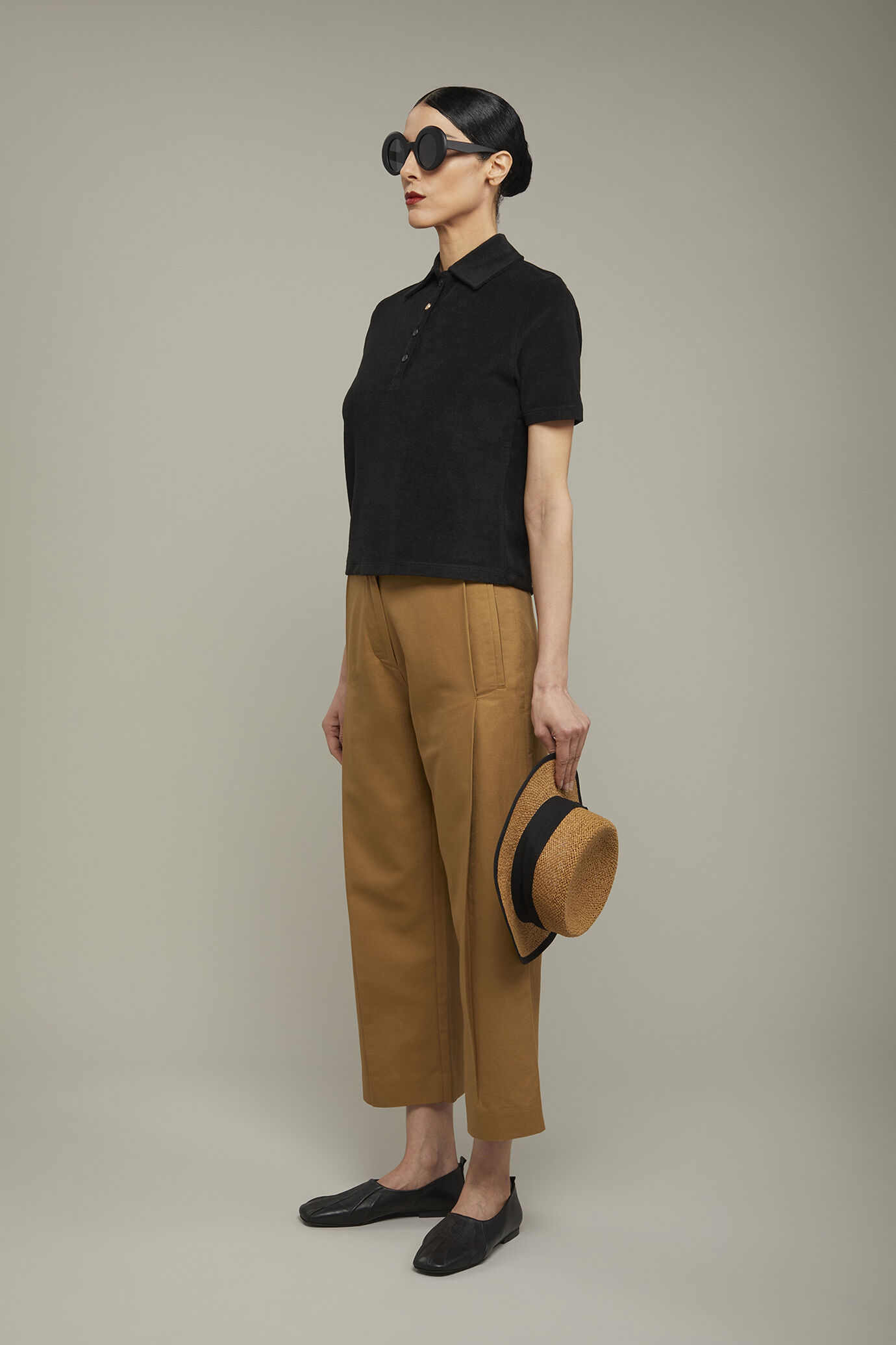 Polo donna manica corta regular fit image number 1