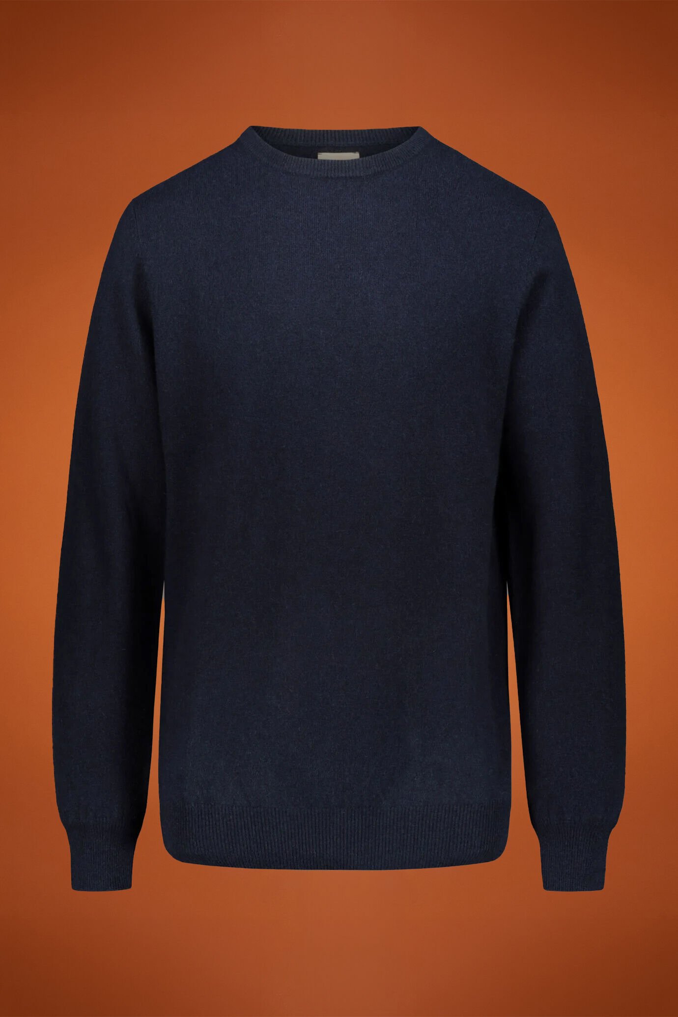Round neck sweater 100% cachemire