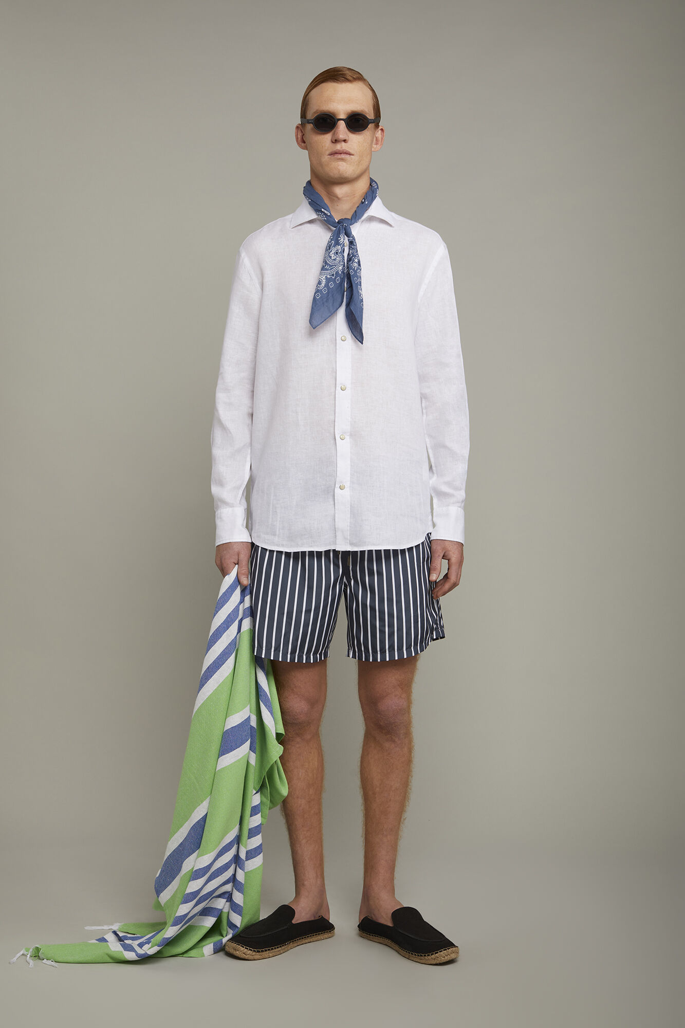 Costume da mare uomo fantasie a righe
