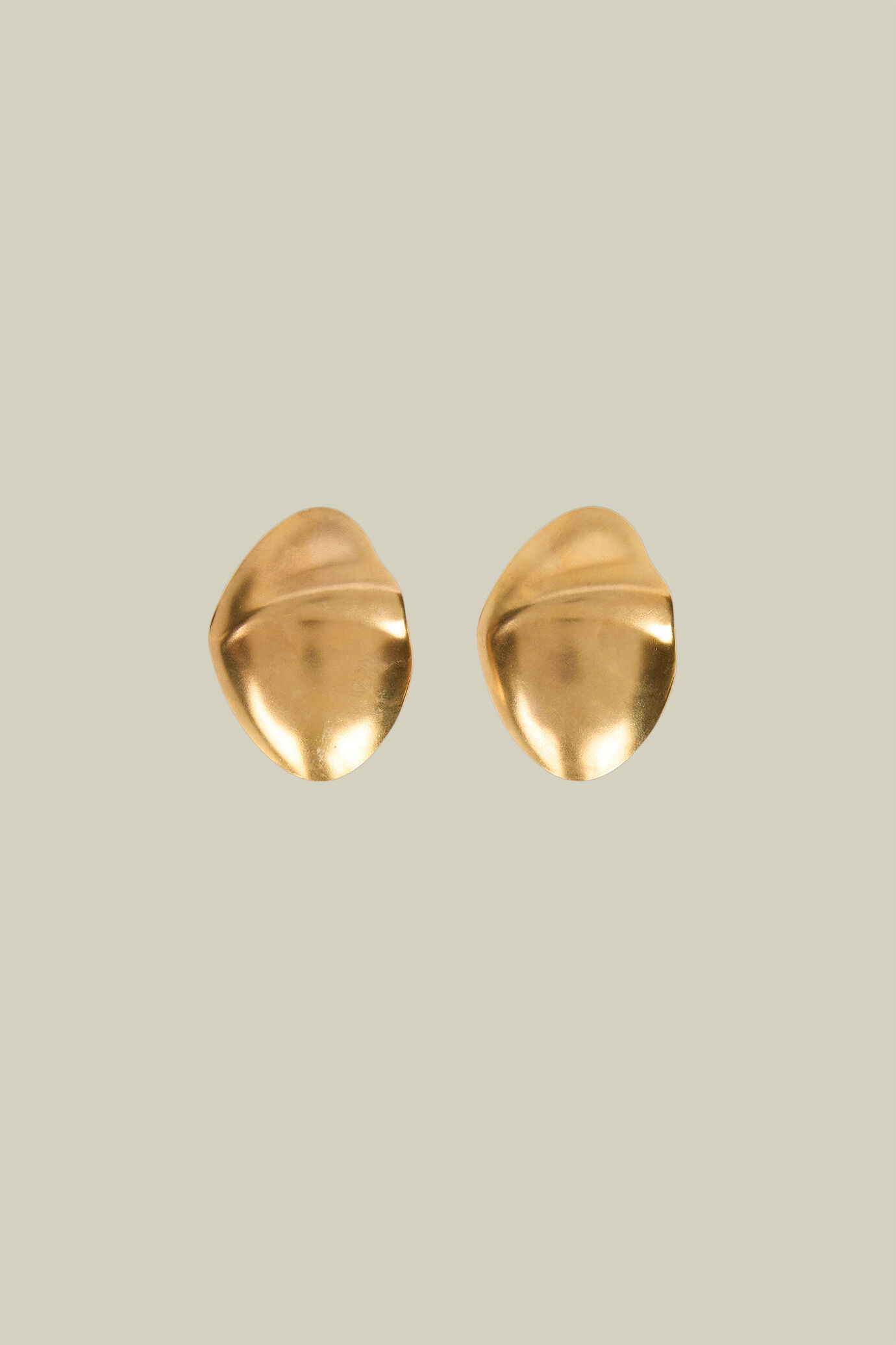 Orecchino a goccia d'acqua cava moda 18k Pvd oro argento placcato in acciaio ino