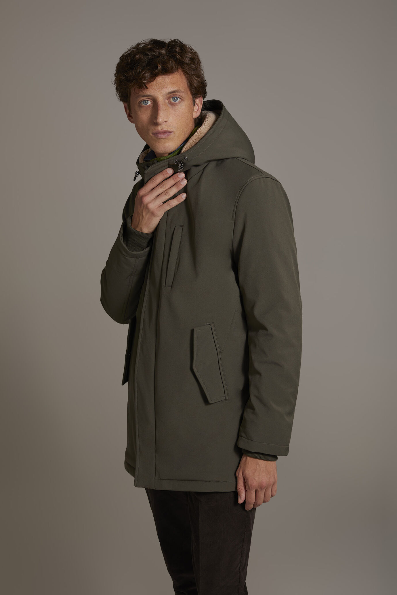 Eskimo in tessuto tecnico rivestito con pelliccia image number 2