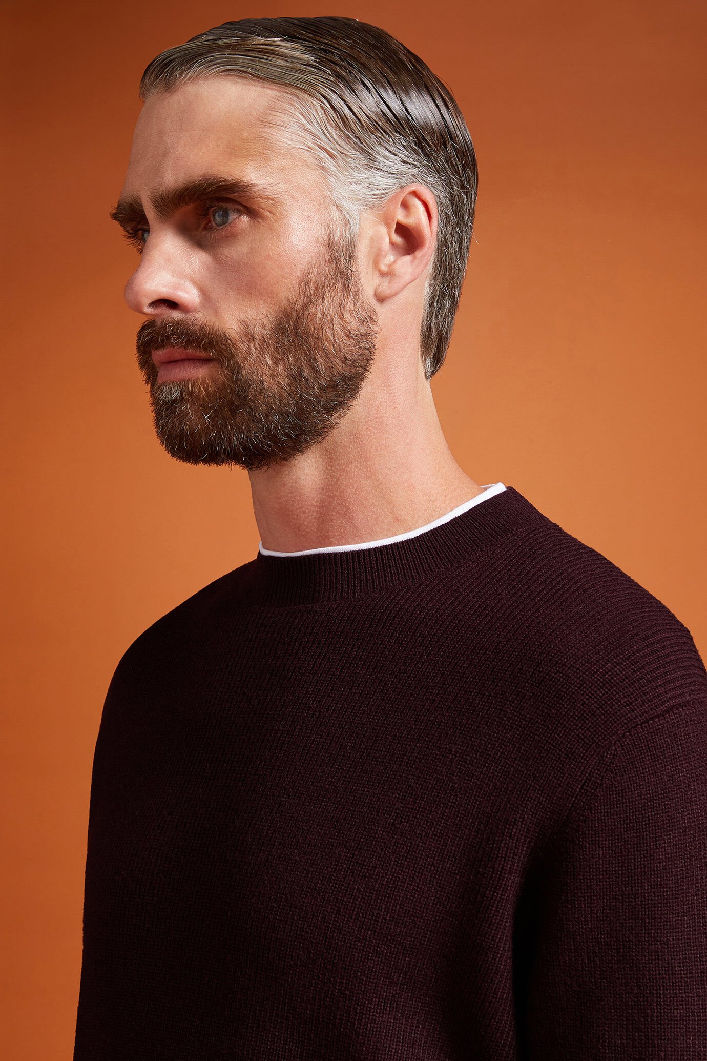 Maglia uomo girocollo in costa inglese regular fit image number 3