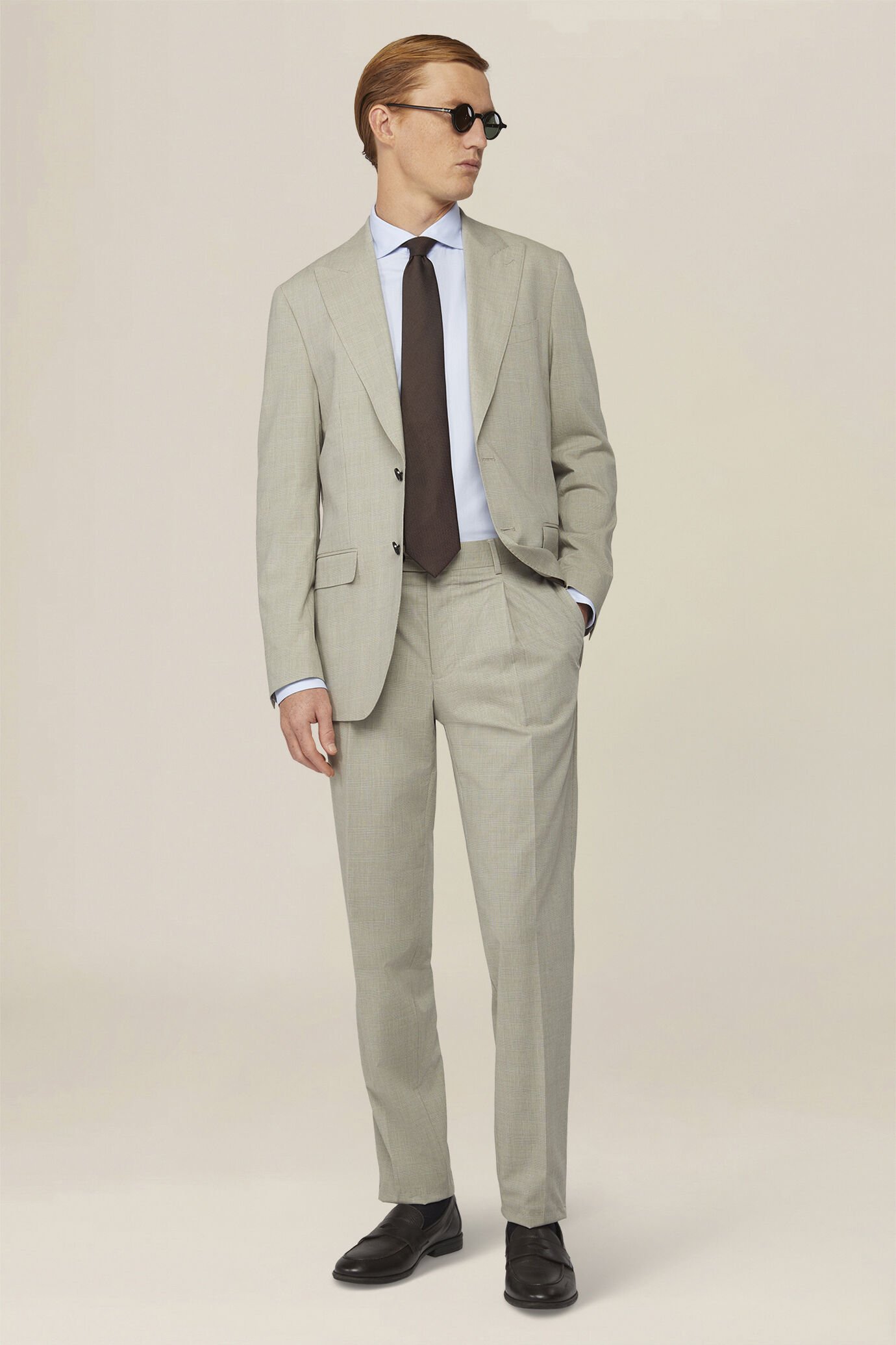 Abito uomo monopetto in principe di galles regular fit