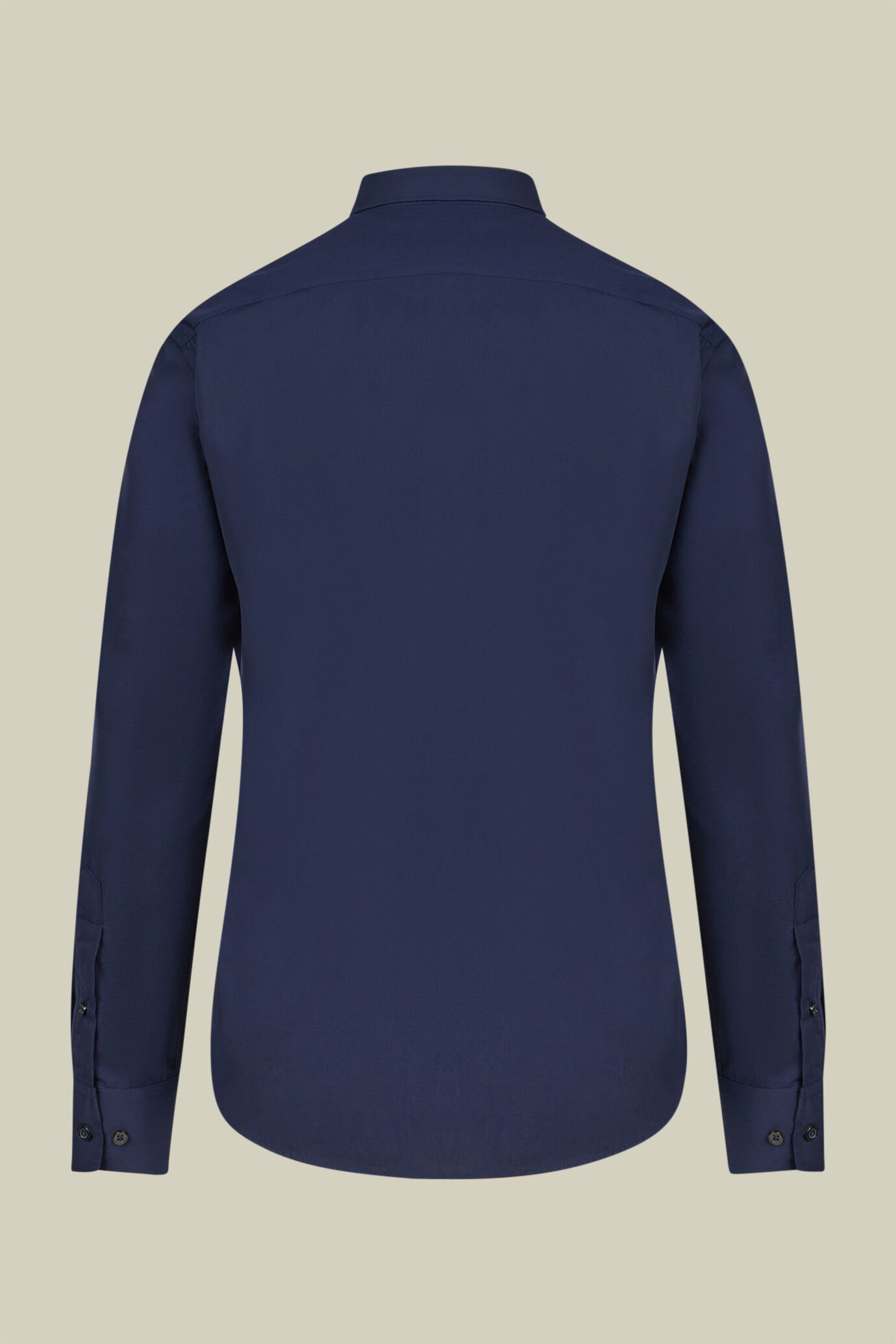 Camicia classica collo francese uomo tinta unita image number 5