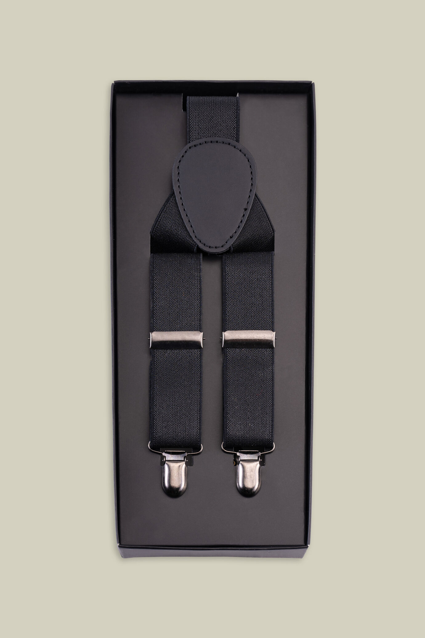 Single-colour men's elastic braces image number 2