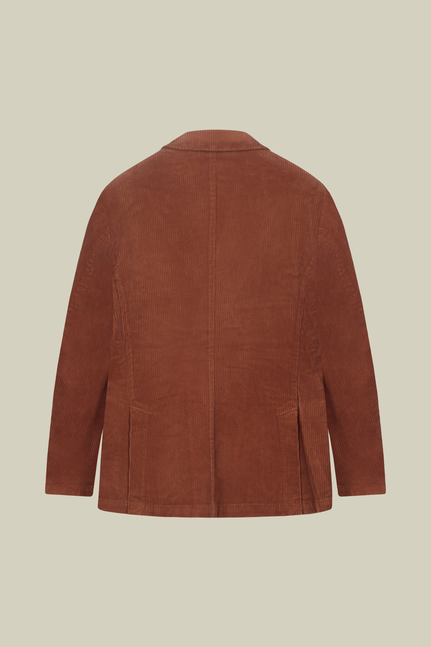 Ungef&uuml;tterte Herren-Zweireihige Jacke aus Kord in Regular-Fit image number 5
