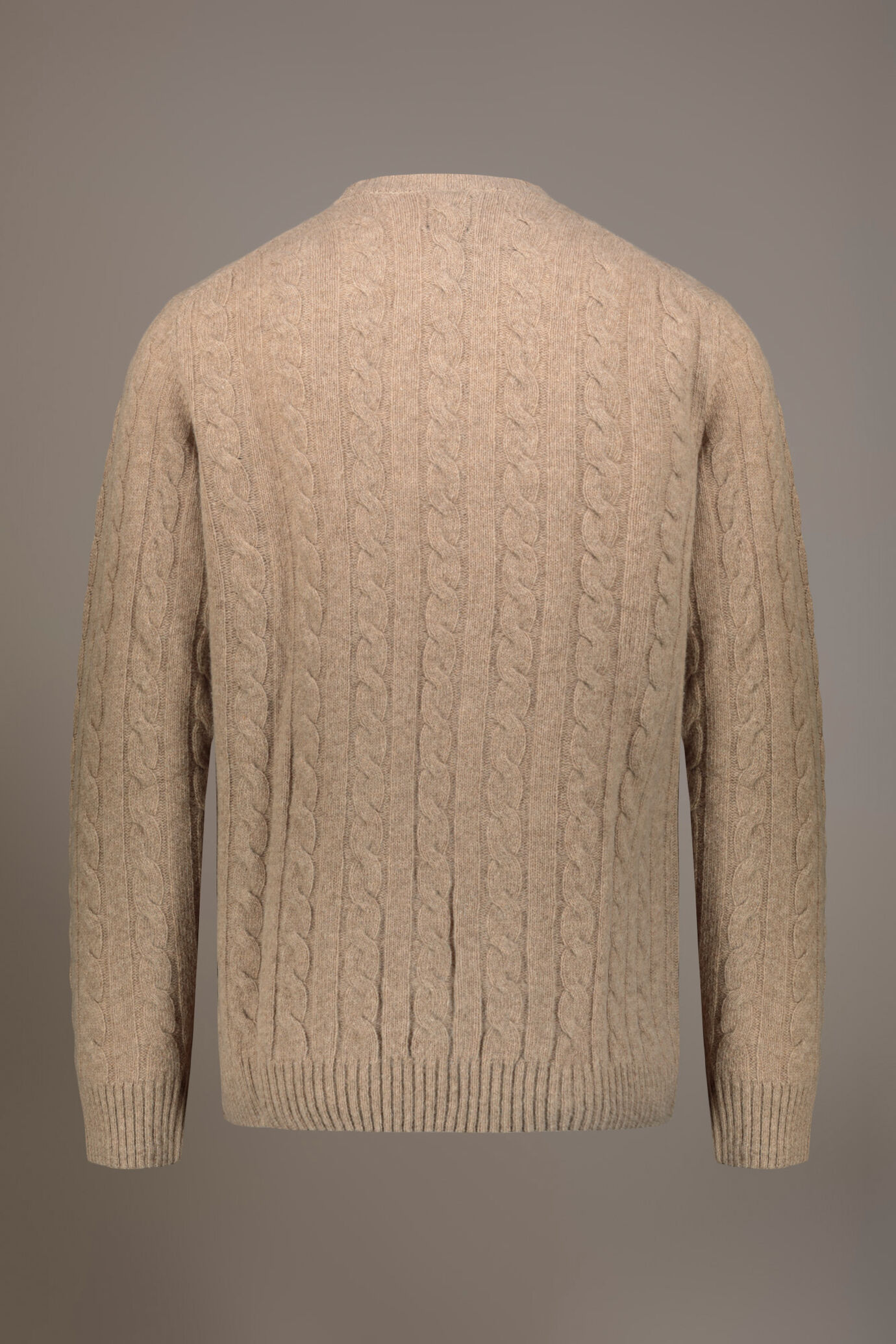 Round neck lambswool blend sweater image number 5