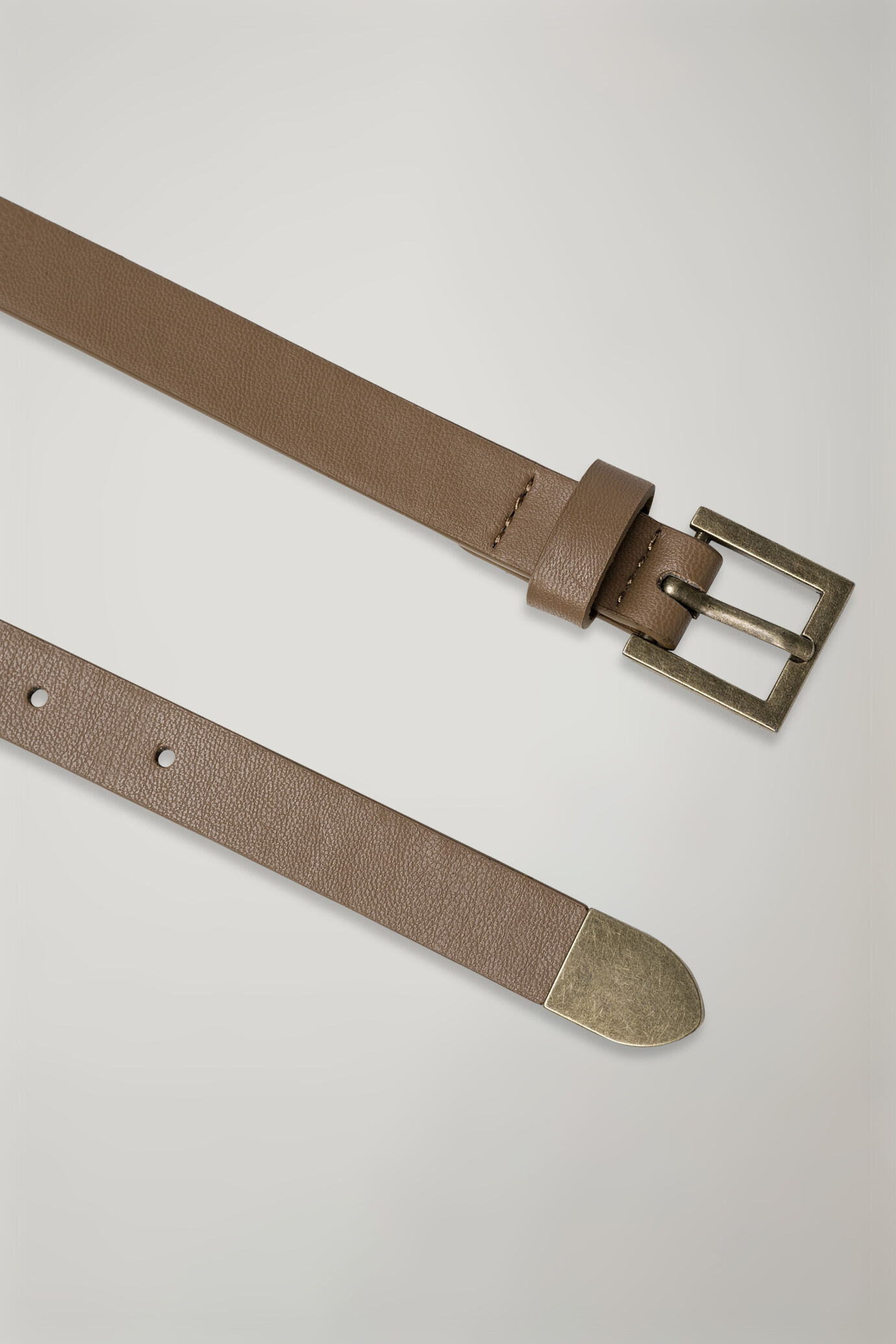 Ceinture avec revêtement en cuir image number 1