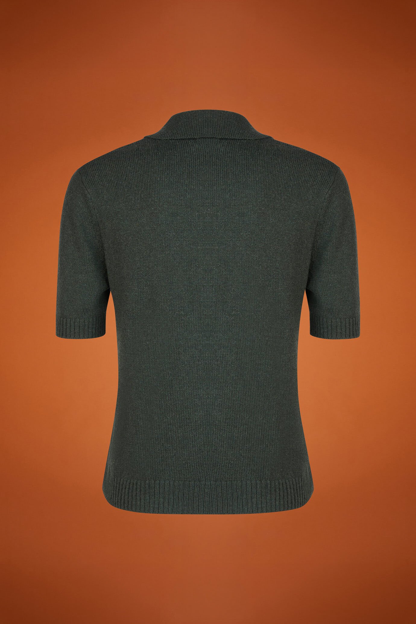 Polo tricoté pour femme, coupe classique, manches mi-longues image number 5