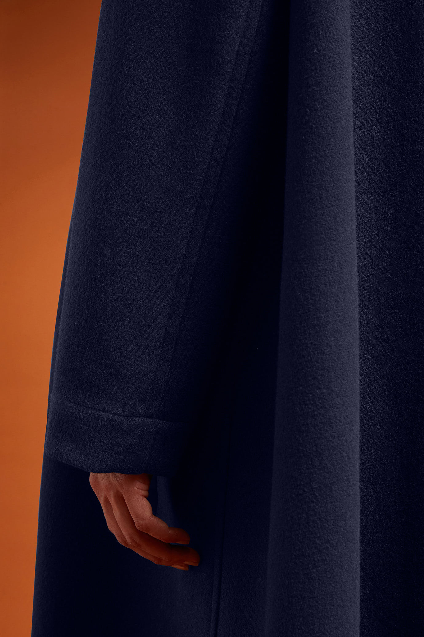 Cappotto lungo donna sfoderato oversize image number 3