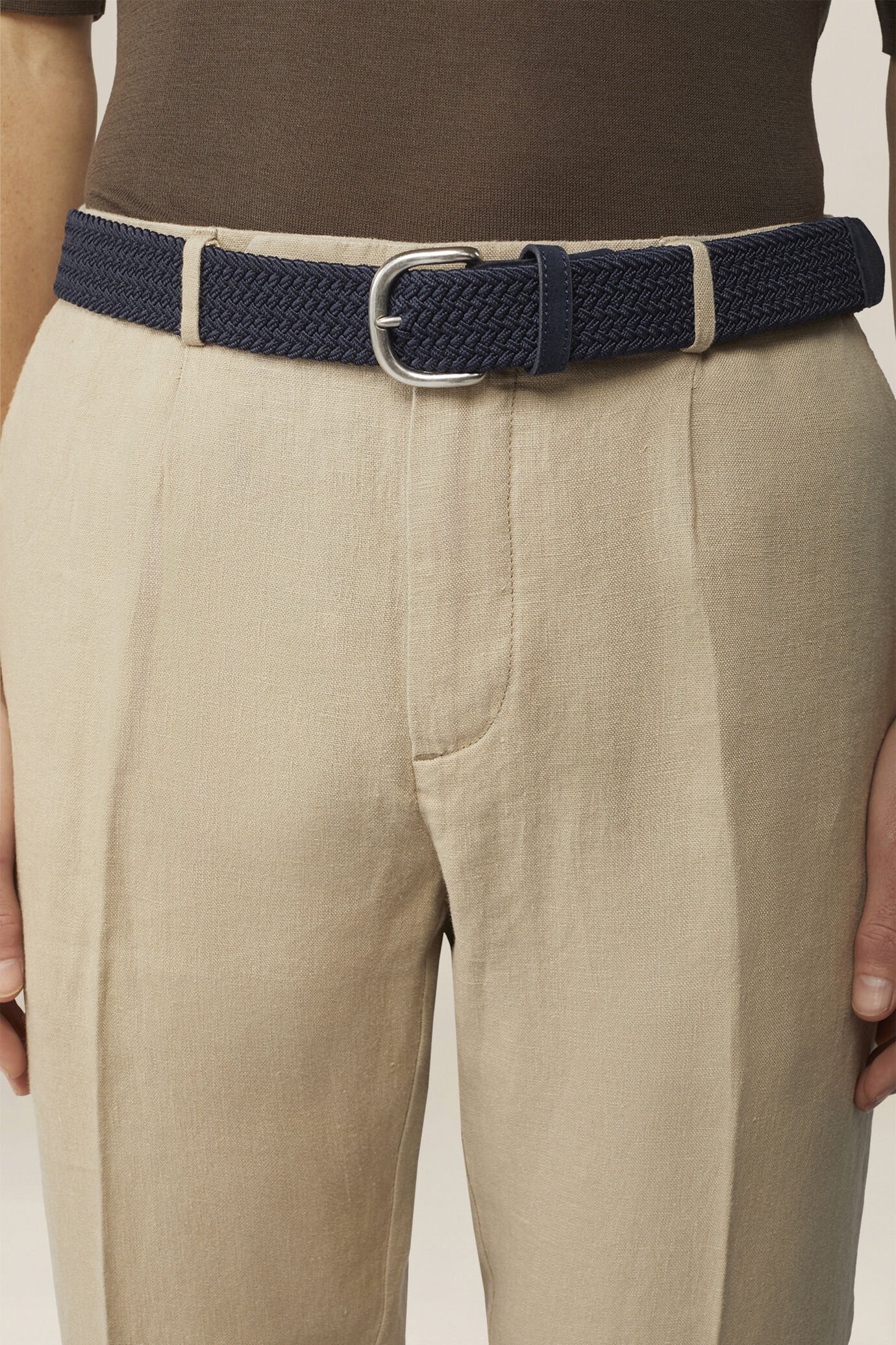 Ceinture classique pour homme, couleur unie