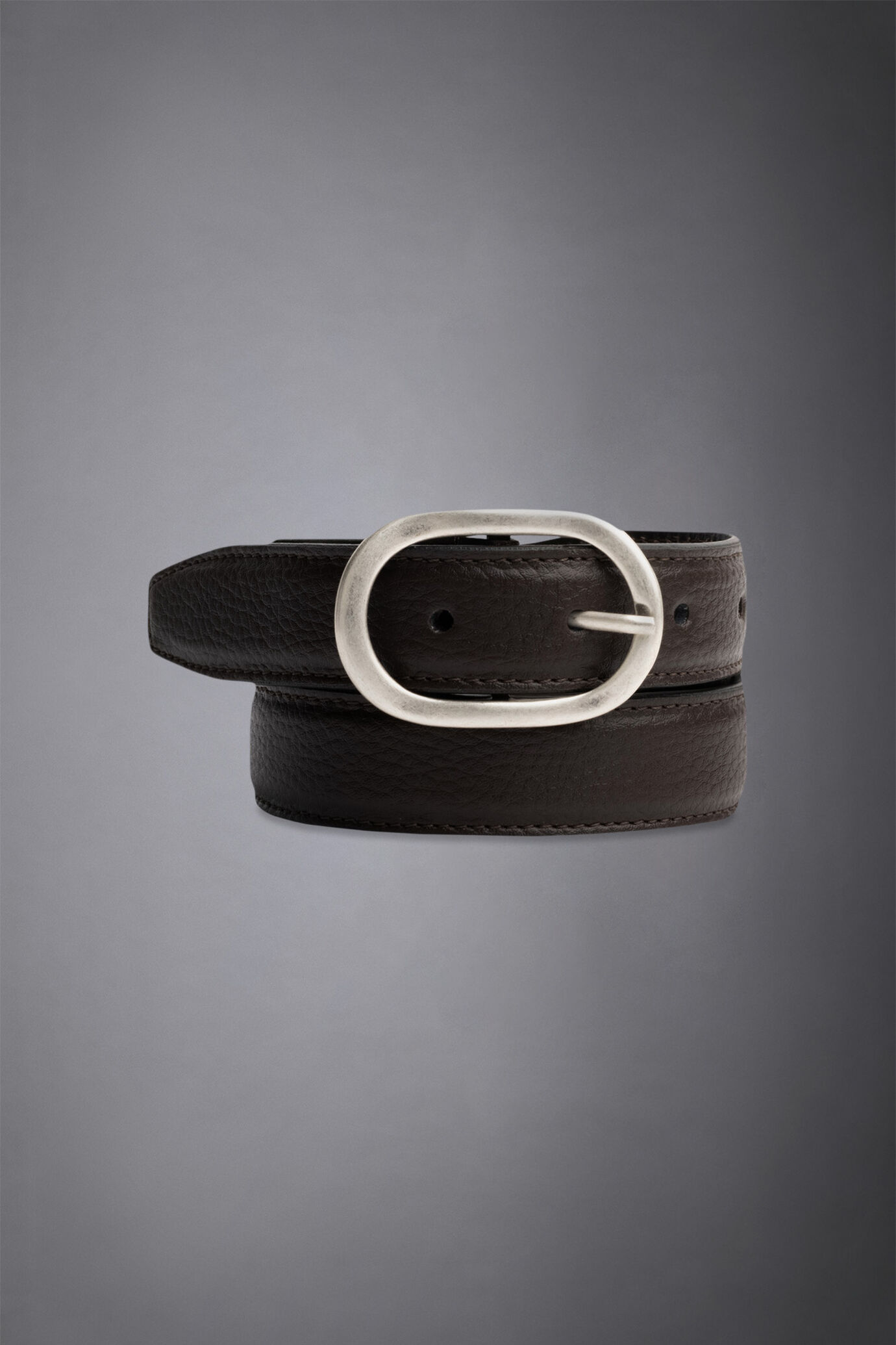 Belt covered in embossed leather made in italy