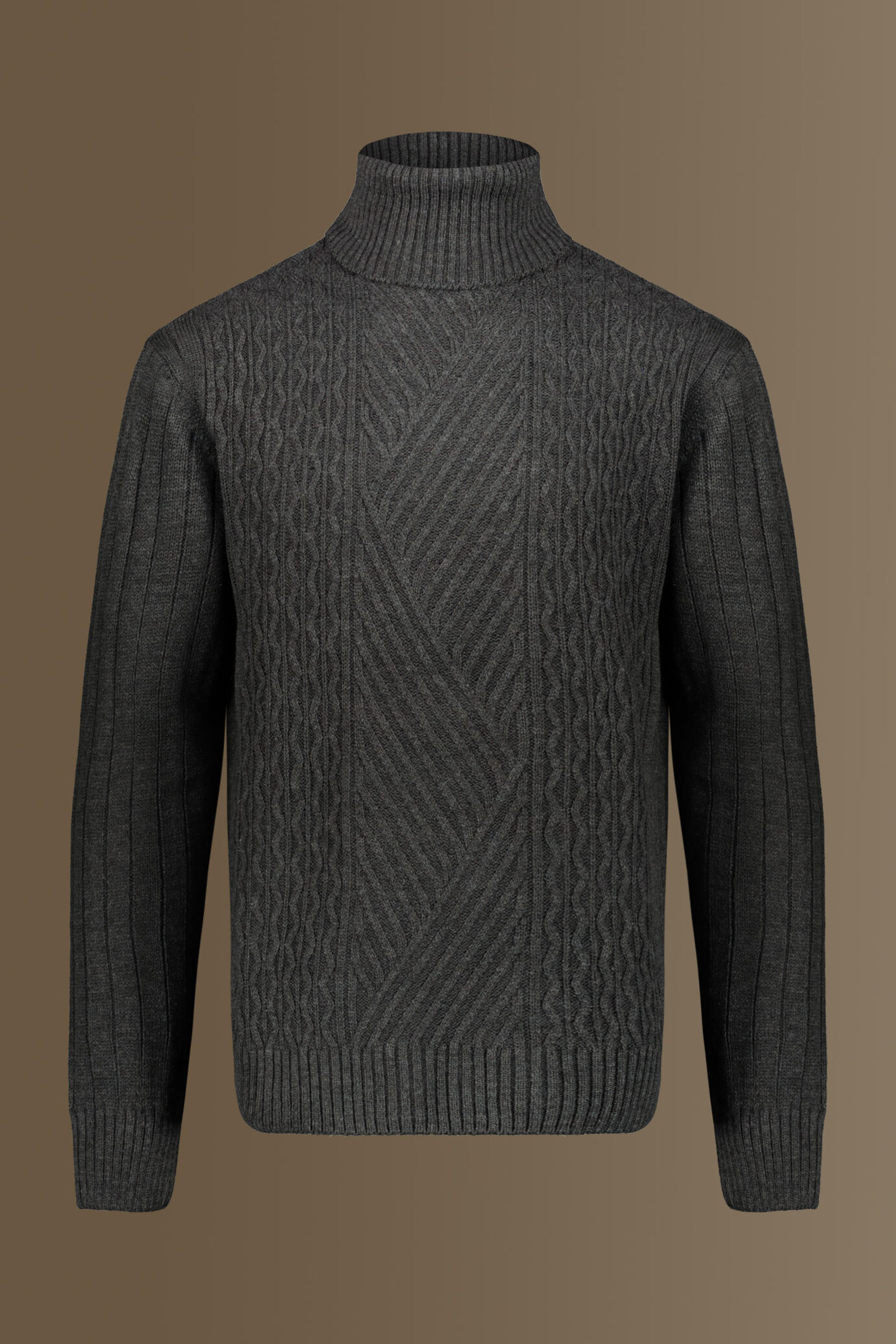 Maglia collo alto misto lana image number 0