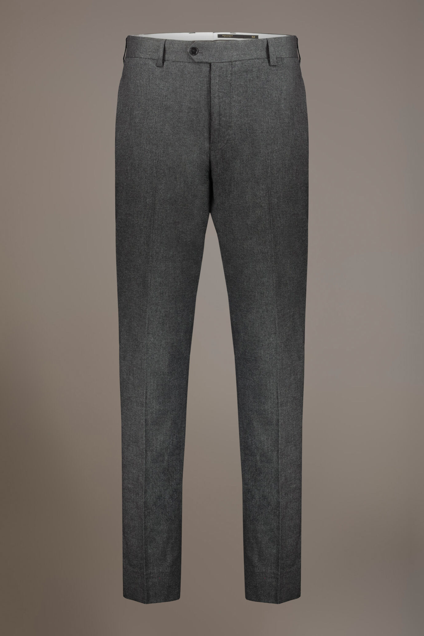 Abito monopetto regular fit tessuto misto cotone stretch image number 7