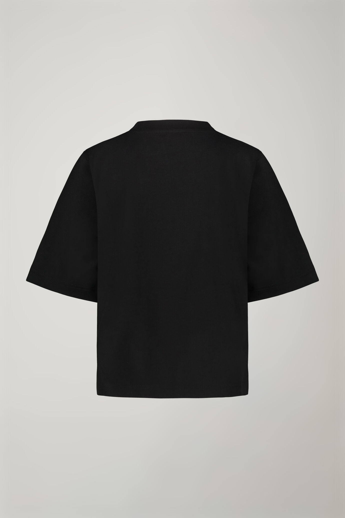 Damen-T-Shirt mit Rundhalsausschnitt aus 100 % Baumwolle in normaler Passform image number 6