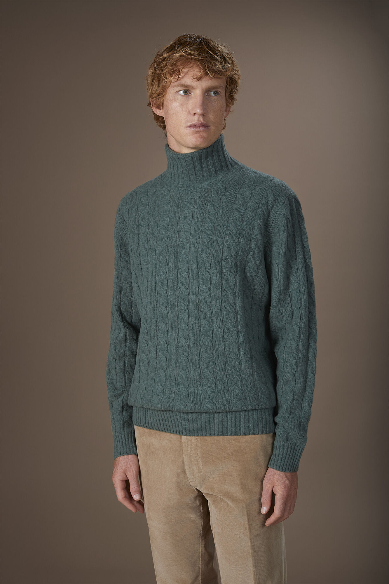 Doppelganger - Maglia uomo collo alto lambswool regular fit