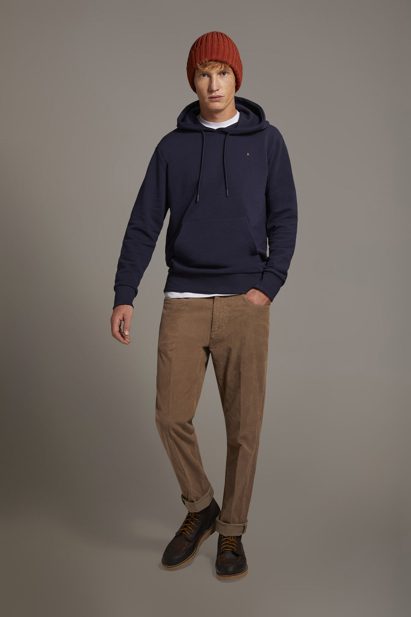 100% cotton Hoodie sweatshirt made in Italy image number 0