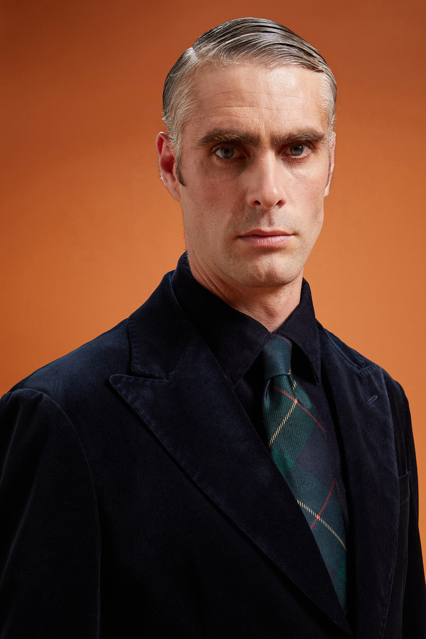 Cravatta uomo fantasia tartan image number 1