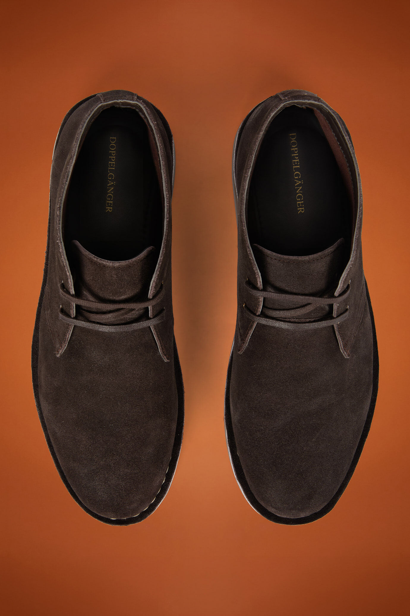 Chaussures désert pour homme, 100% daim véritable avec semelle en caoutchouc image number 3