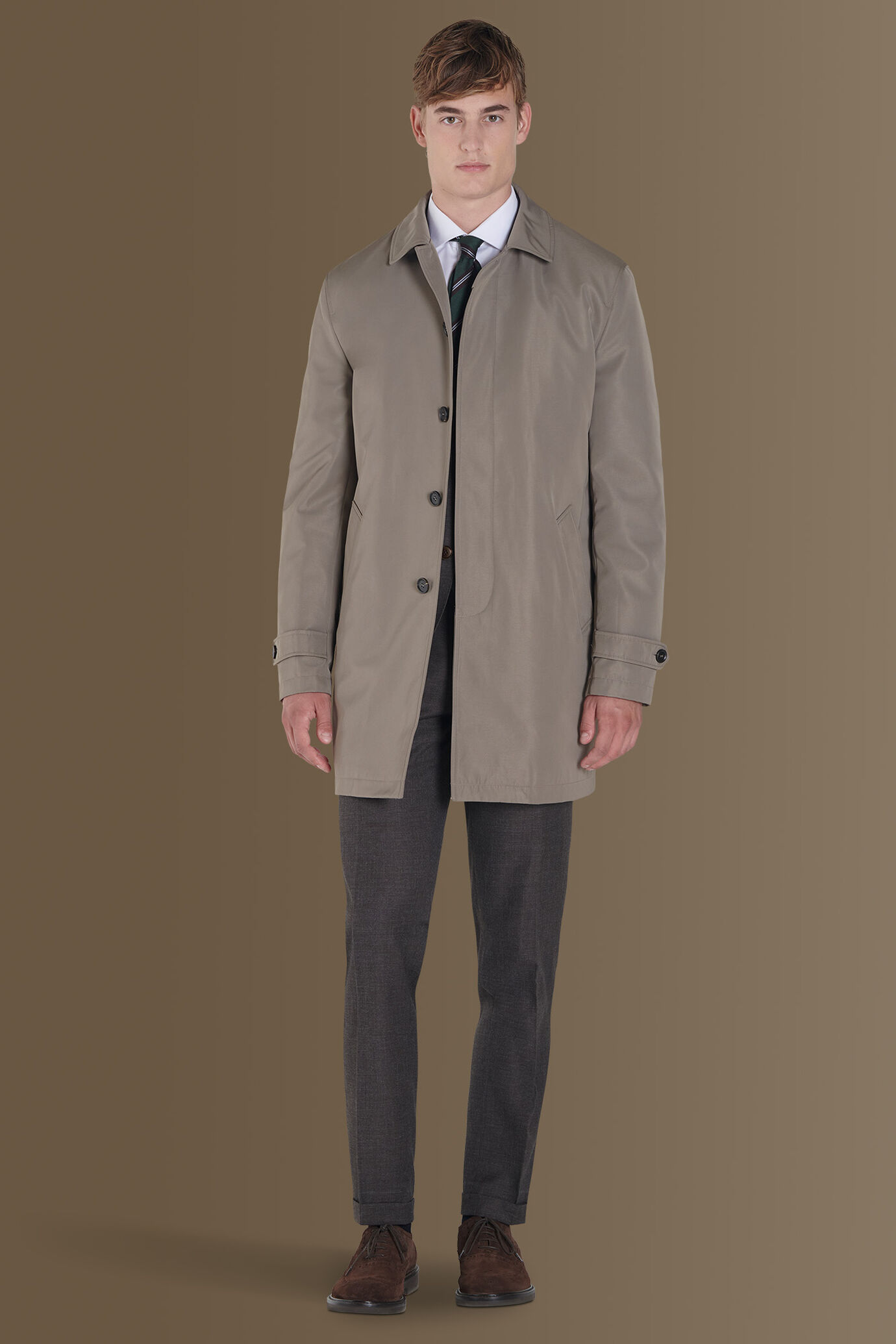 Coated padded tech raincoat image number 1