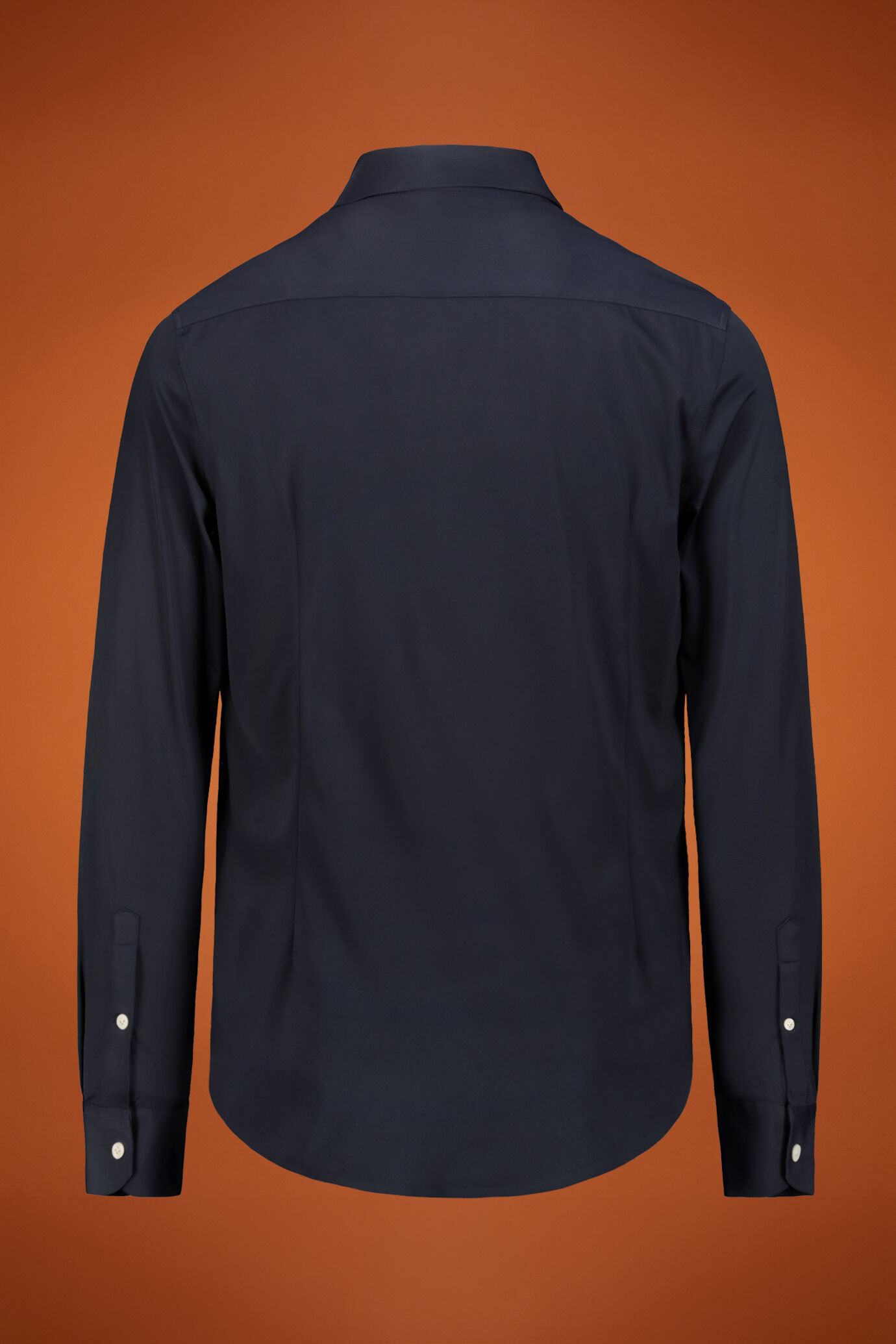 Camicia uomo termosaldata con collo classico tessuto in nylon tinta unita regular fit image number 1