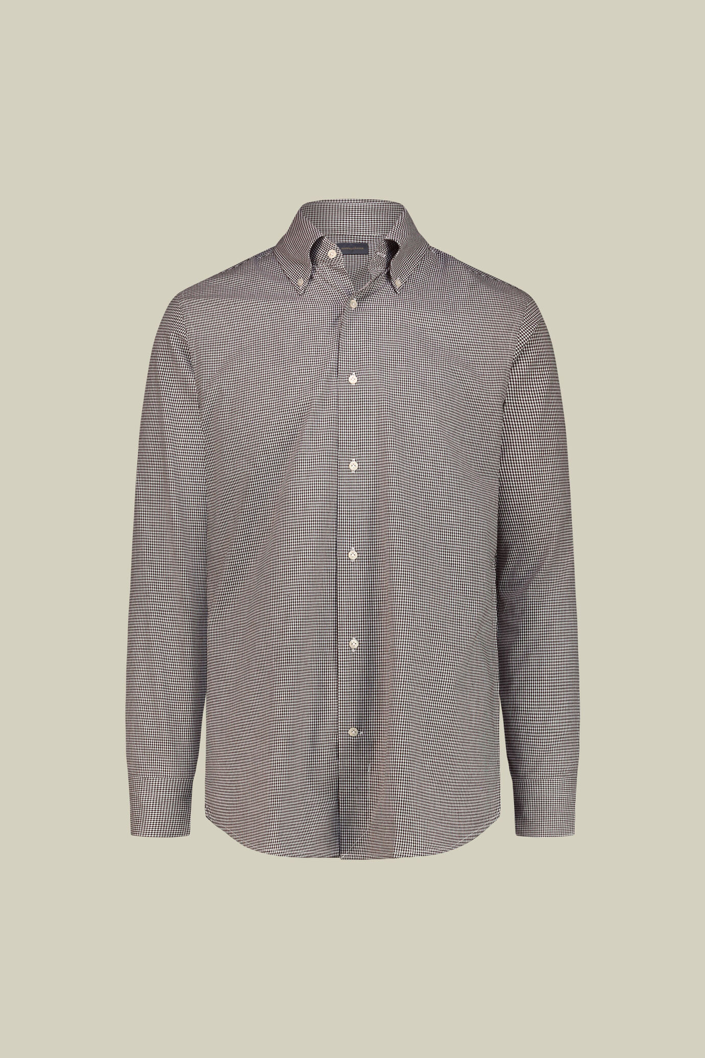 Men&rsquo;s 100% cotton yarn-dyed Vichy check shirt regular fit image number 4
