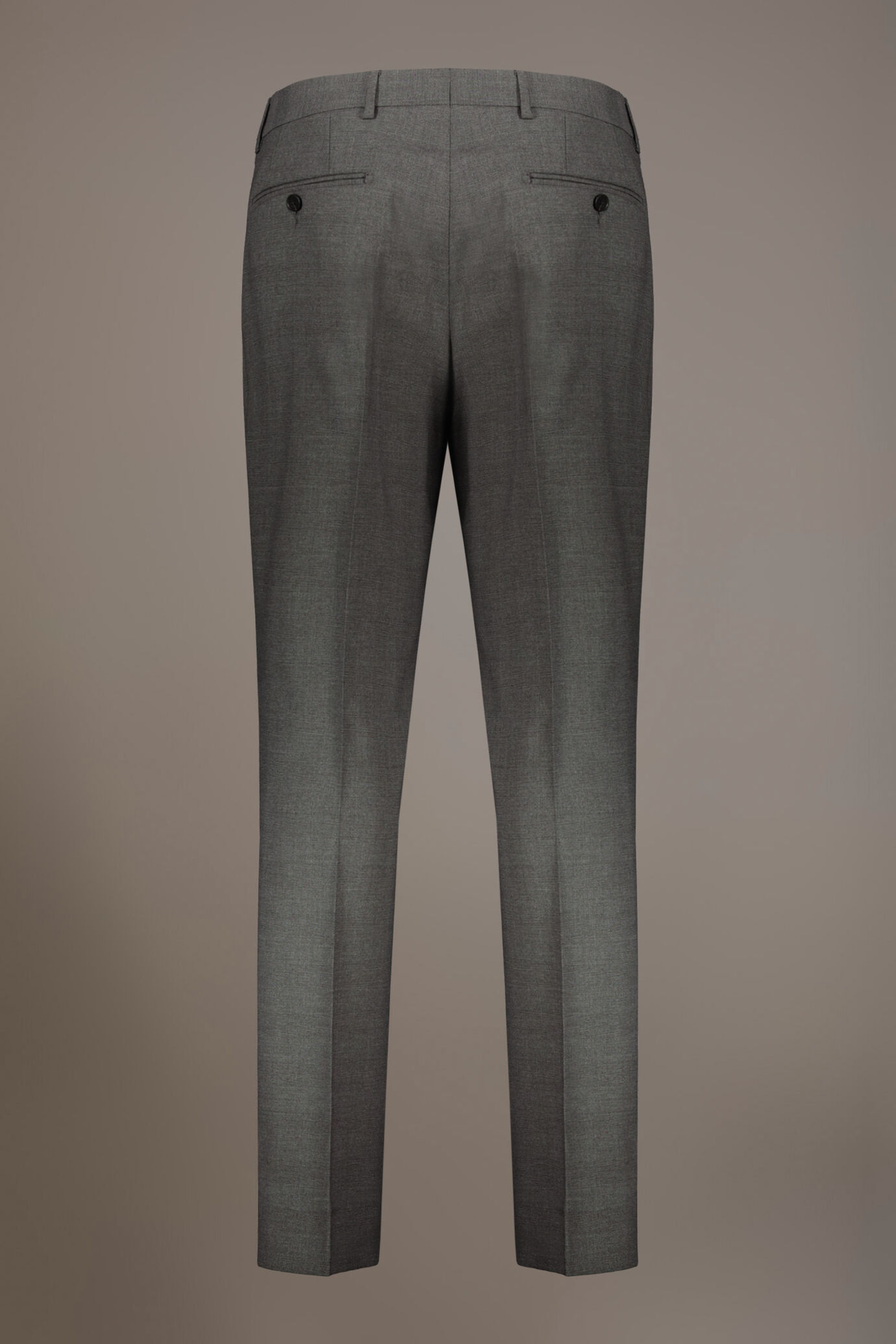 Abito monopetto con pantalone senza pinces tessuto principe di galles image number 8