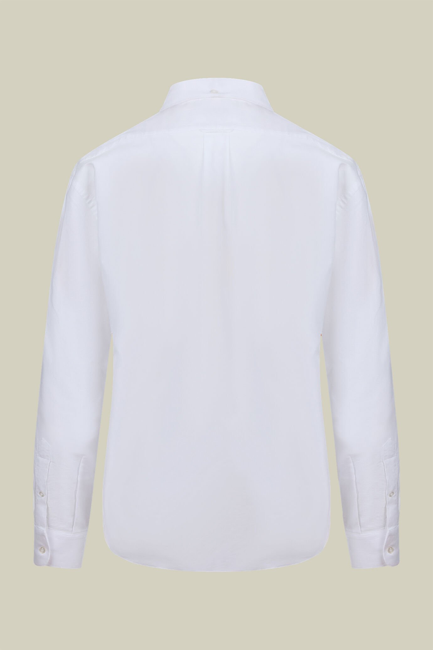 Einfarbiges Herren-Freizeithemd mit Button-Down-Kragen aus 100 % gestreifter, extrem leichter Oxford-Baumwolle in bequemer Passform image number 5