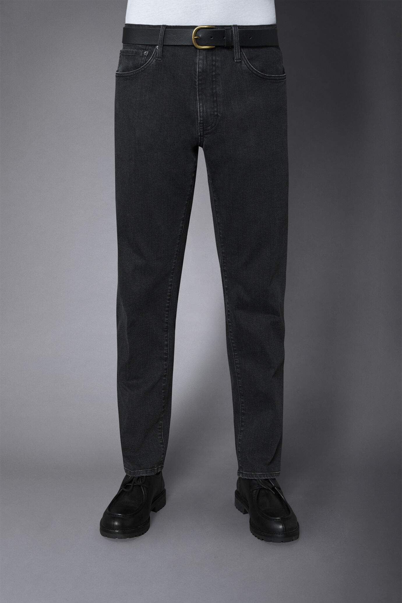 Jeans uomo 5 tasche tessuto denim regular fit image number 2