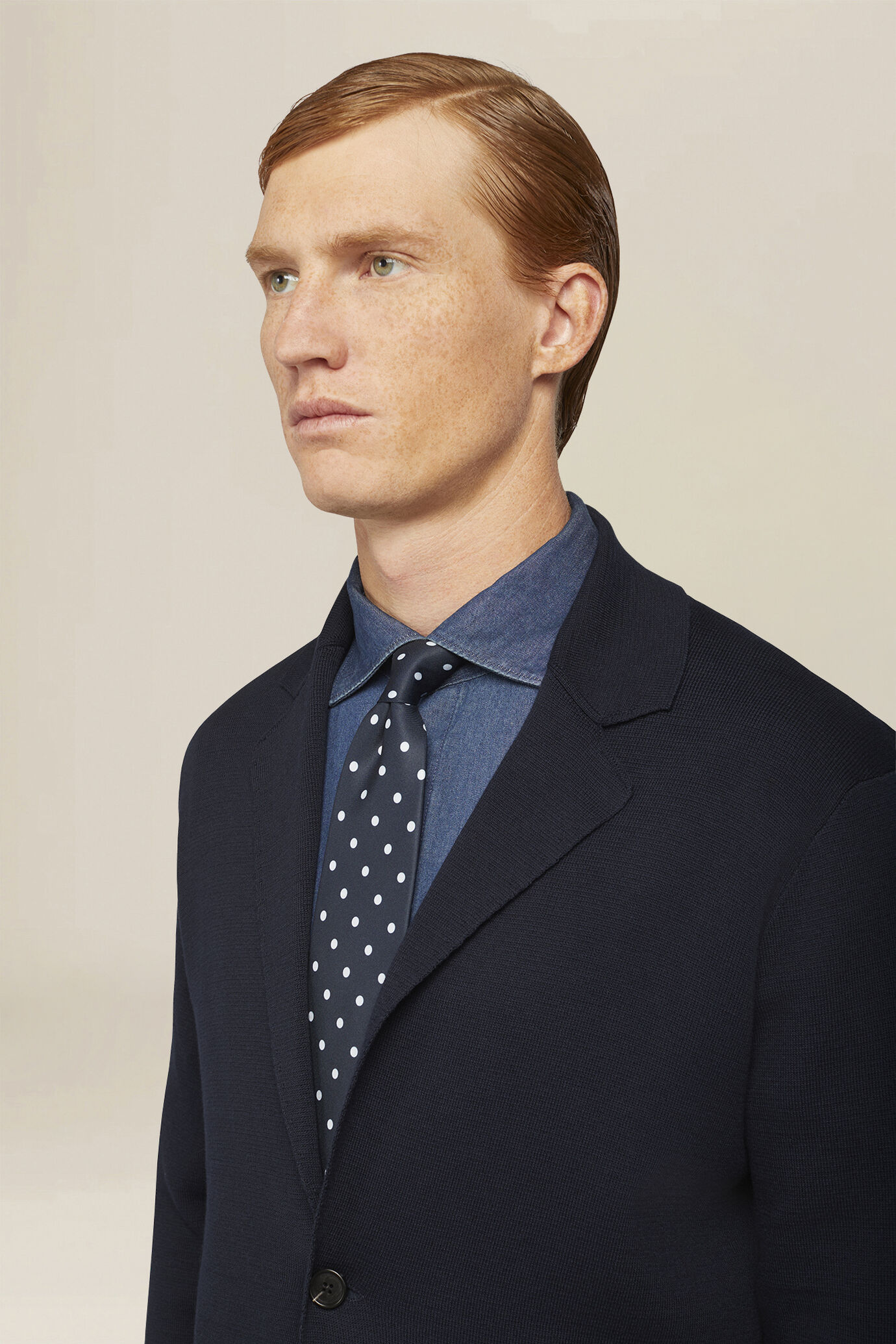 Herren-Strickjacke aus 100 % Baumwolle im Milano-Strick image number 2