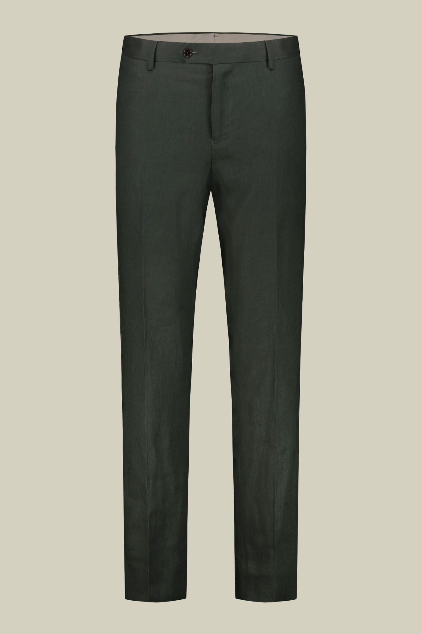 Abito uomo monopetto con pantalone senza pinces, in 100% lino con effetto lavato image number 6
