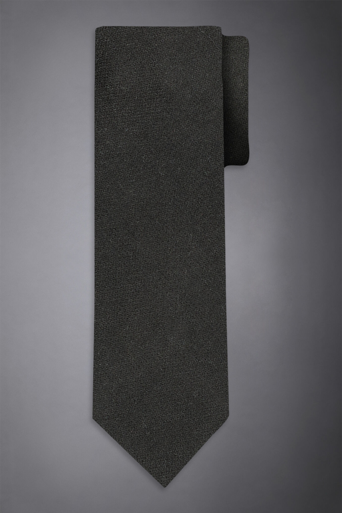 Unifarbene Krawatte aus Wollmischung image number 0
