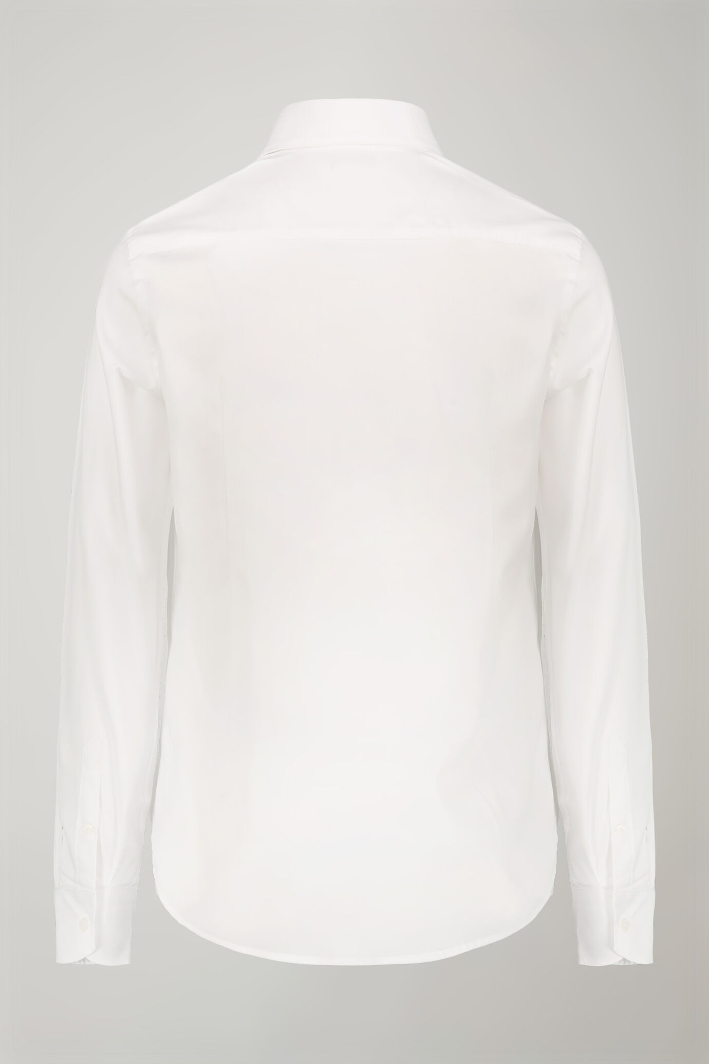Camicia uomo collo classico 100% cotone tessuto bacchettato tinta unita regular fit image number 5