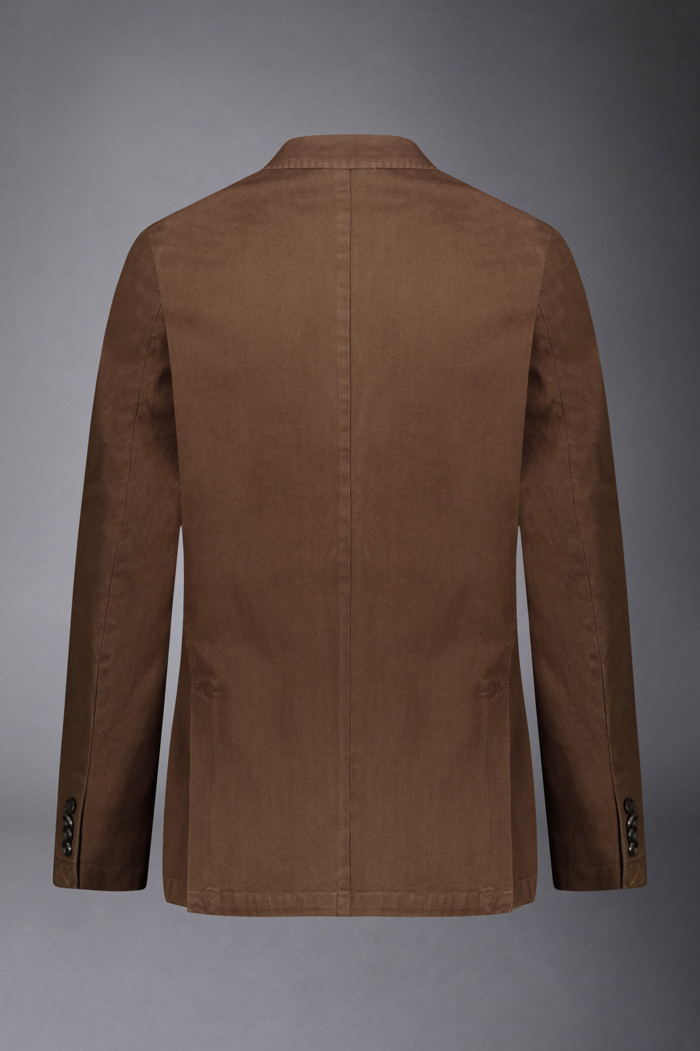 Men's single-breasted jacket with patch pocket harringbone design regular fit image number 6