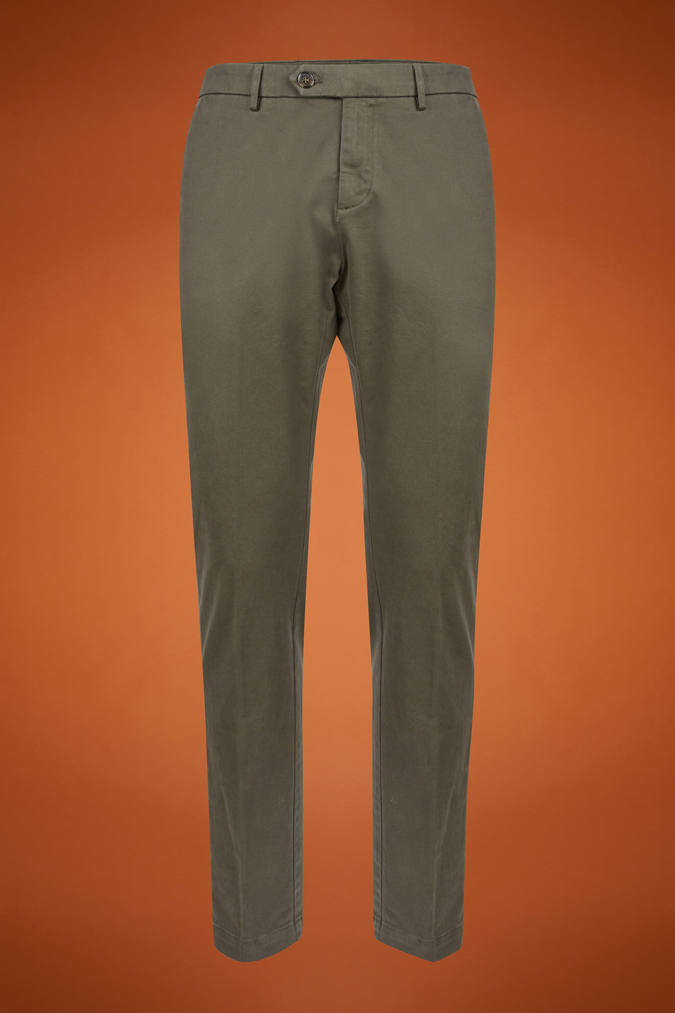 Pantalone classico uomo chino in twill regular fit image number 0