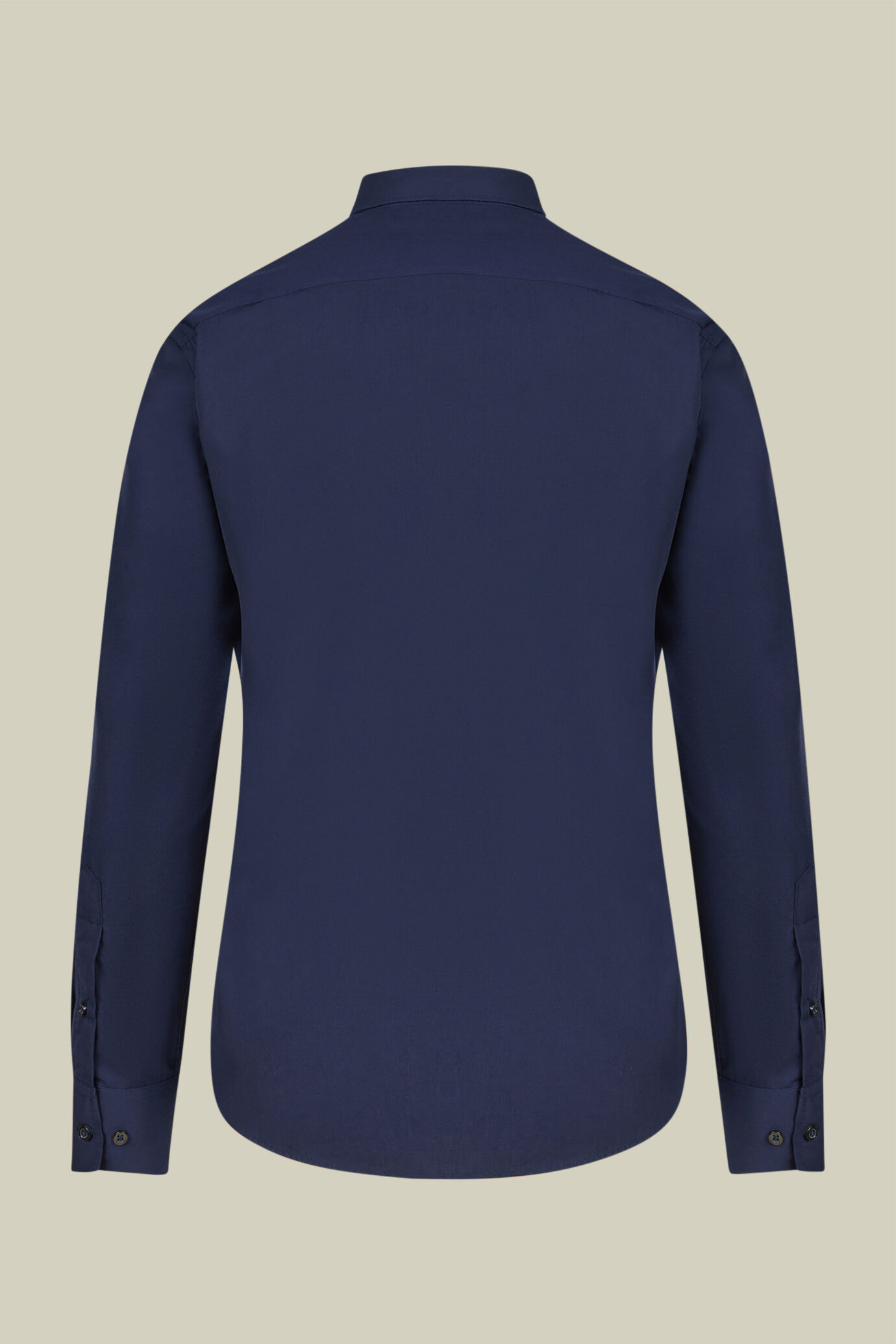 Camicia classica collo francese uomo tinta unita image number 5