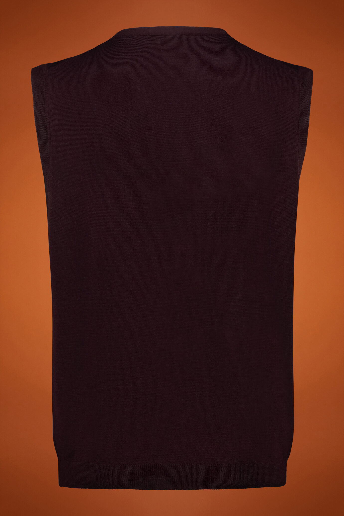 Gilet homme, col en V, 100% laine mérinos extrafine, coupe classique image number 1