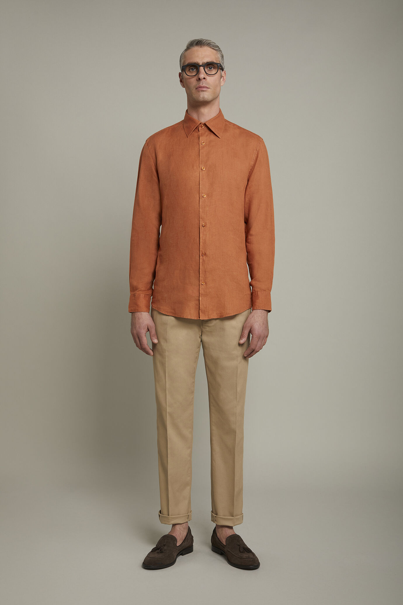 Pantalone 'Alio' con pinces main image 0