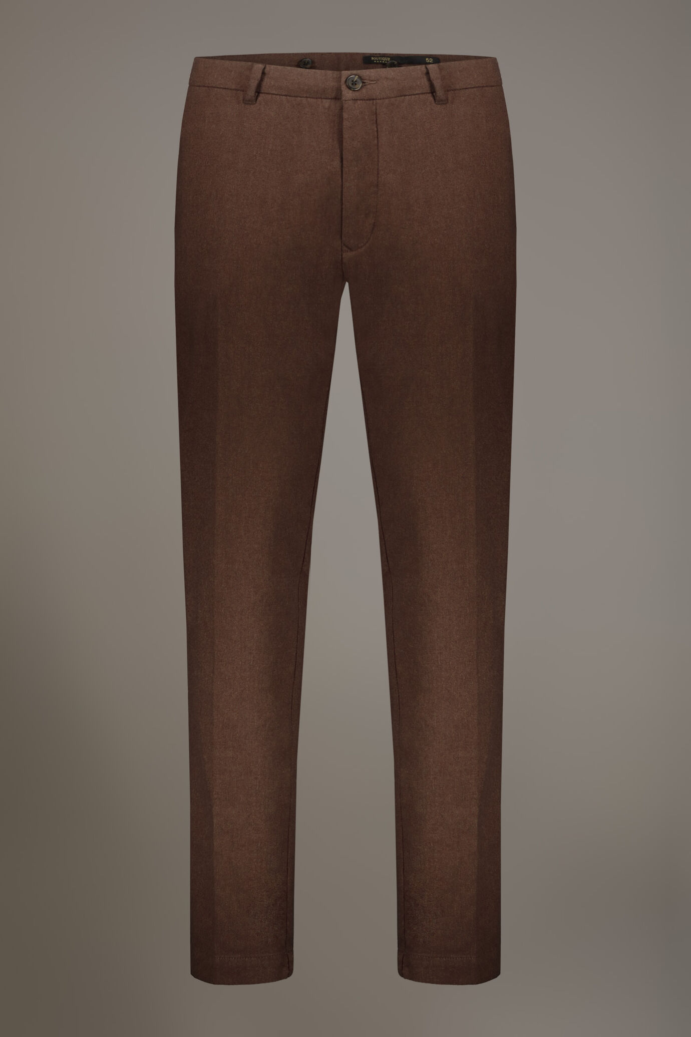 Pantalone chino regular fit tessuto tinto filo melange twill image number 5