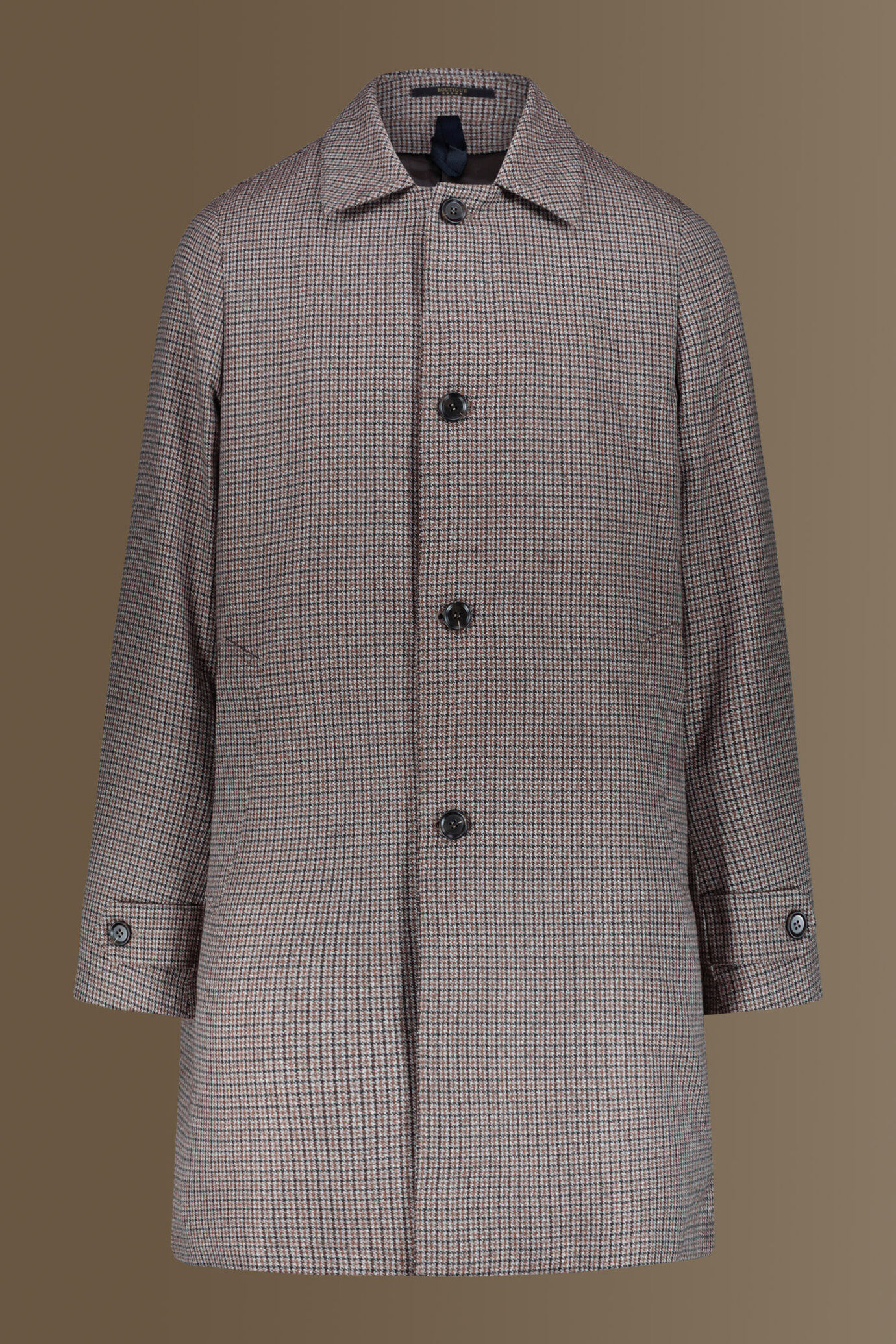 Cappotto imbottito tessuto micro fantasia a quadri image number 5