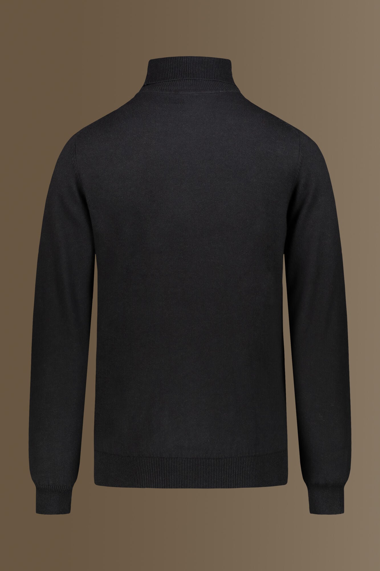 Superora Maglione a Righe da Uomo 100% Cotone Invernale Pullover Manica Lunga Collo Alto con 1/4 Zip