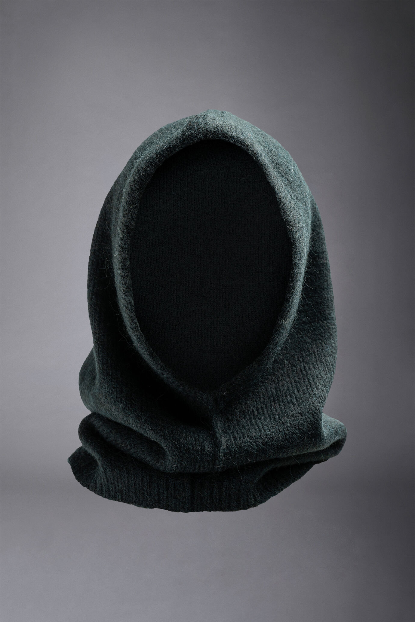 Women's soft knit wool-blend balaclava image number 2