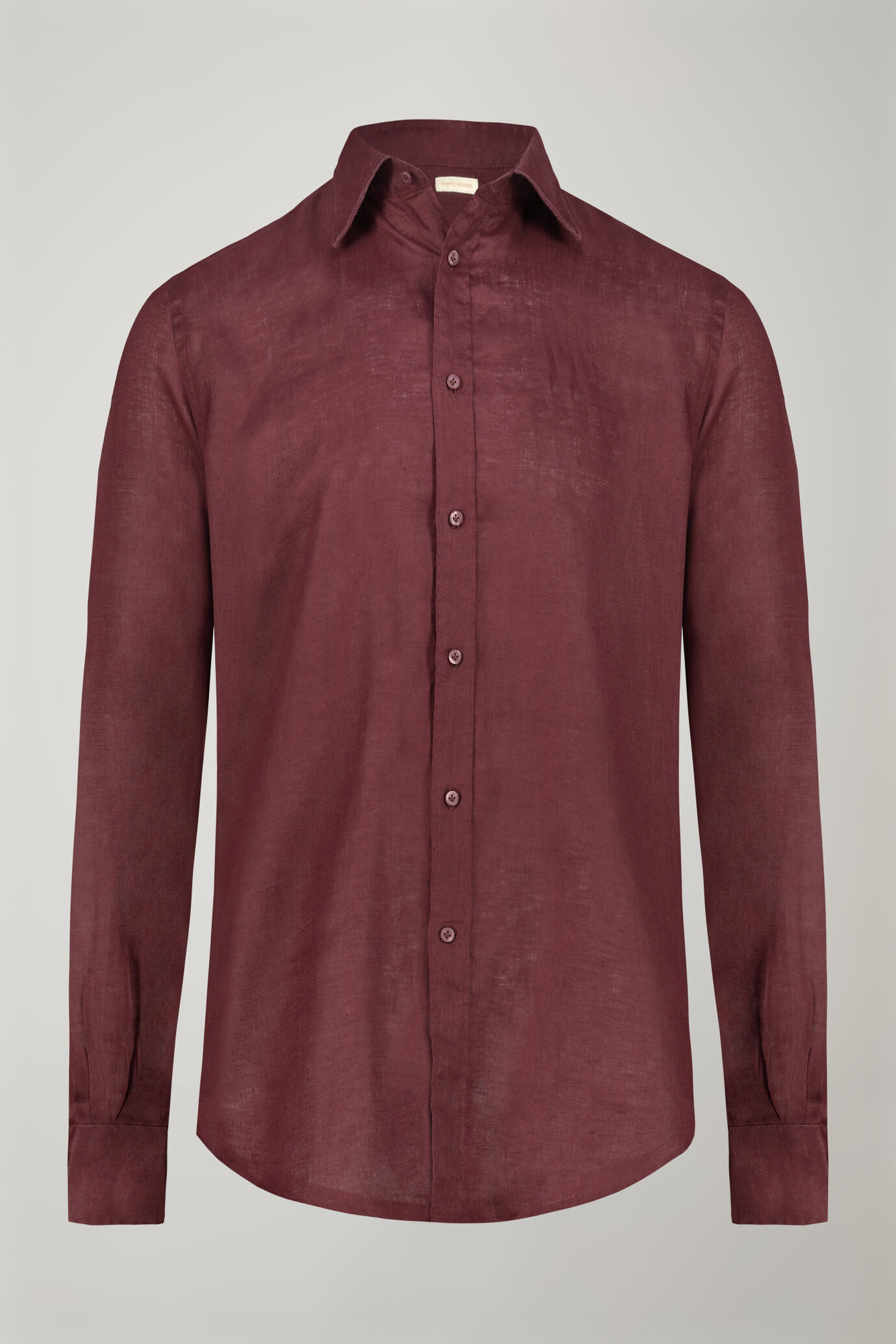 Camicia casual uomo collo classico 100% lino comfort fit image number 5