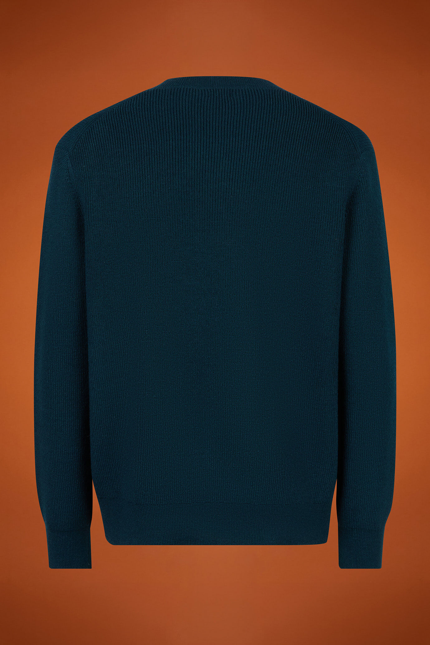 Men's ribbed knit crew neck jumper in a regular fit image number 5