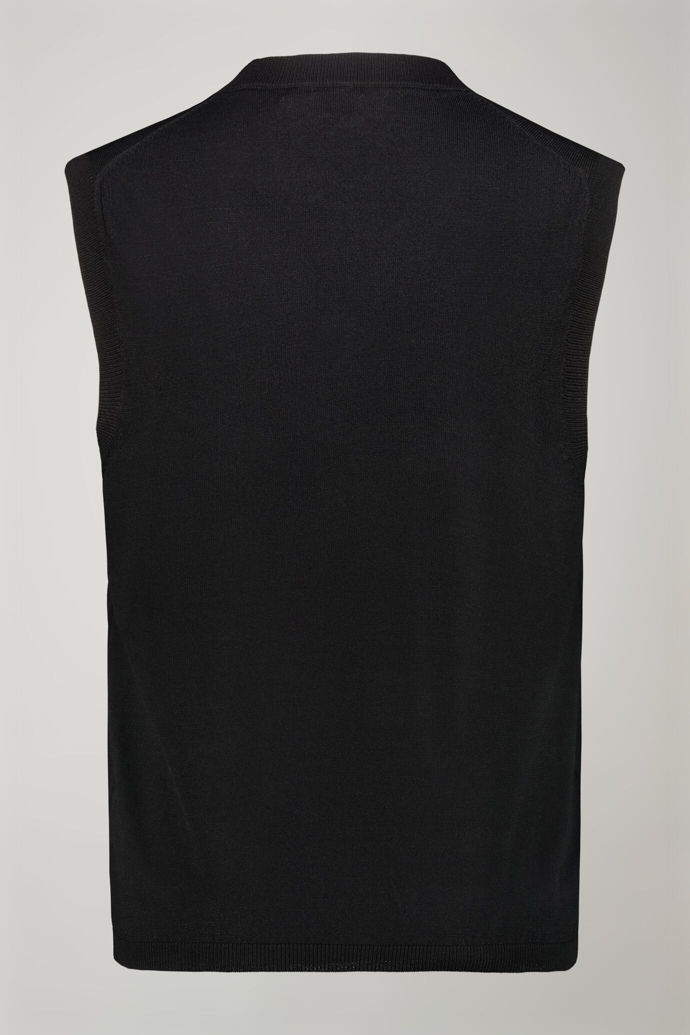 Gilet donna scollo a v tinta unita regular fit image number 4