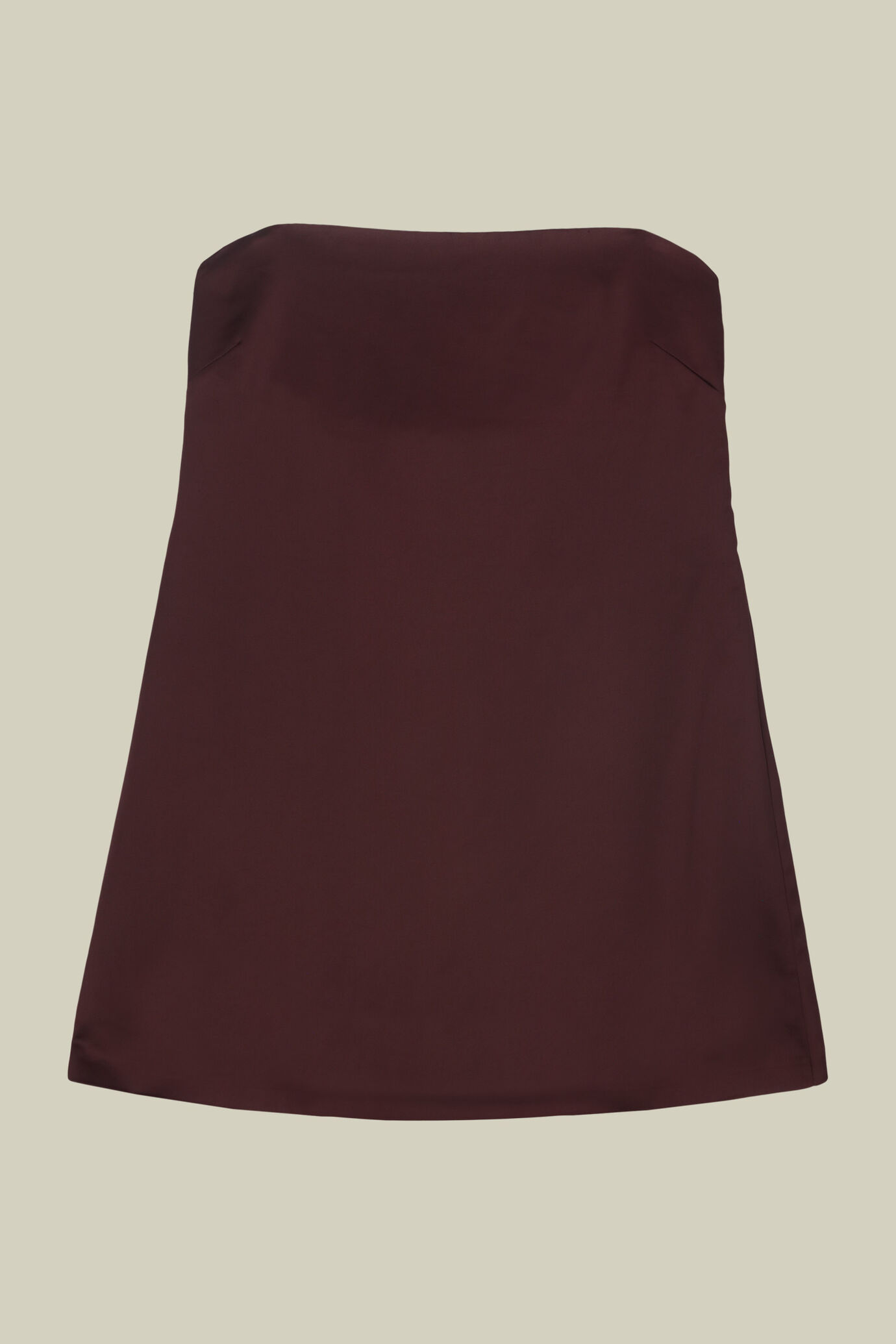 Top donna svasato senza spalline con elastico